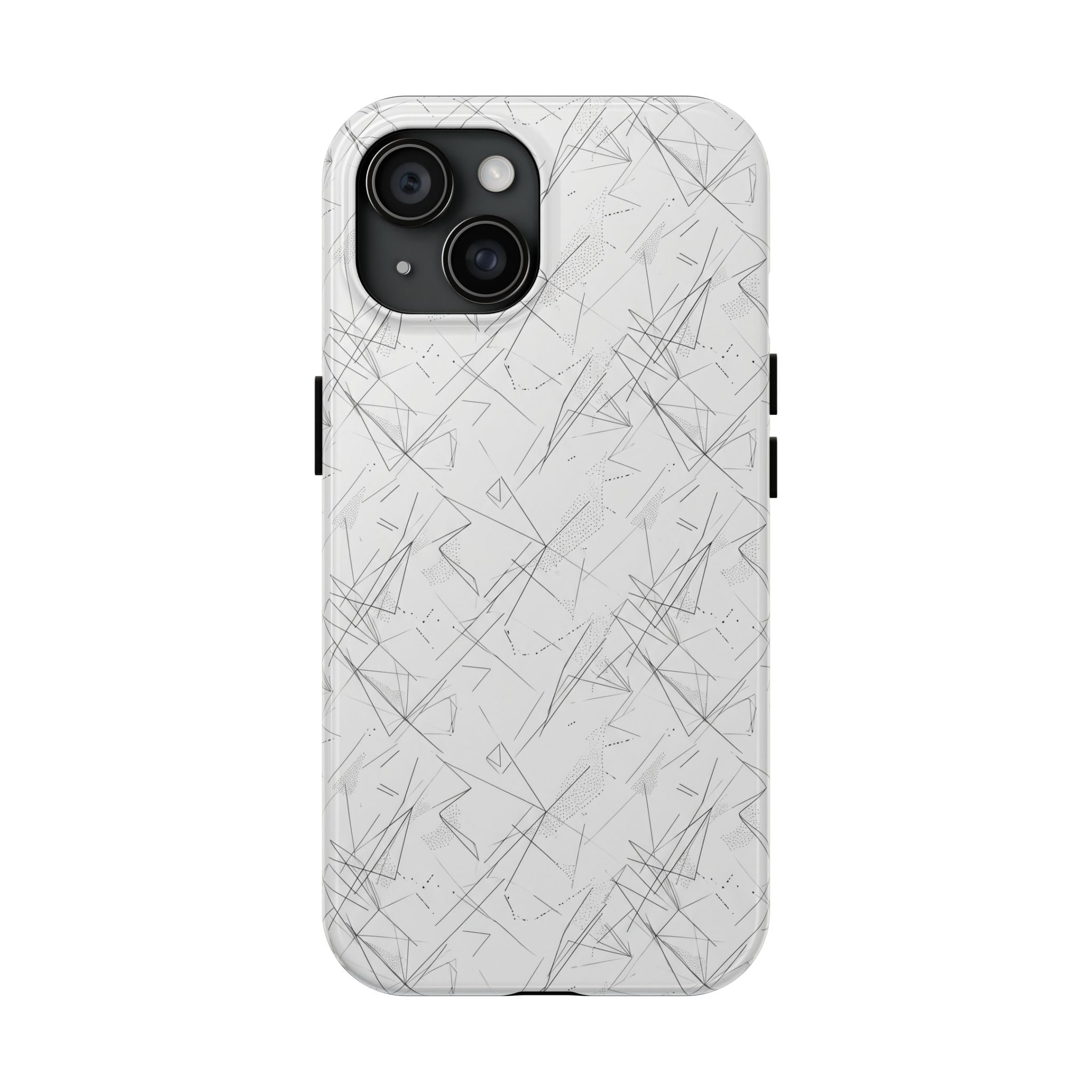 Marble Scratch Pattern Tough Phone Case — Protective iPhone Cover