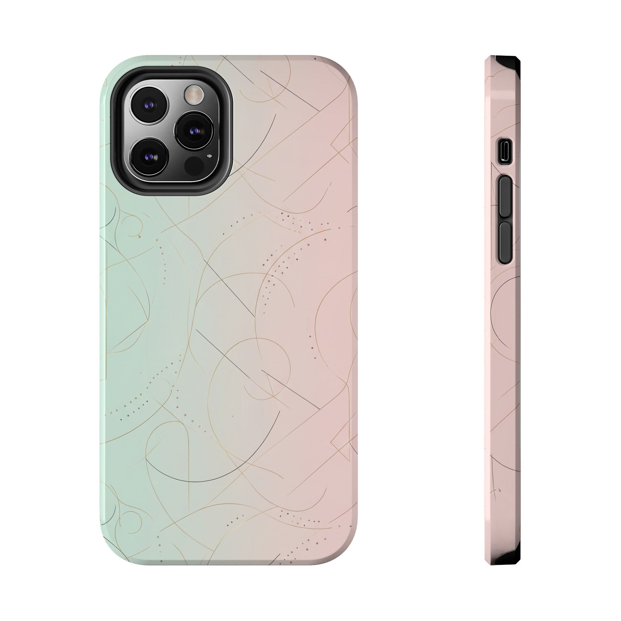 Pastel Swirl Tough Phone Case — Protective Gradient Phone Cover