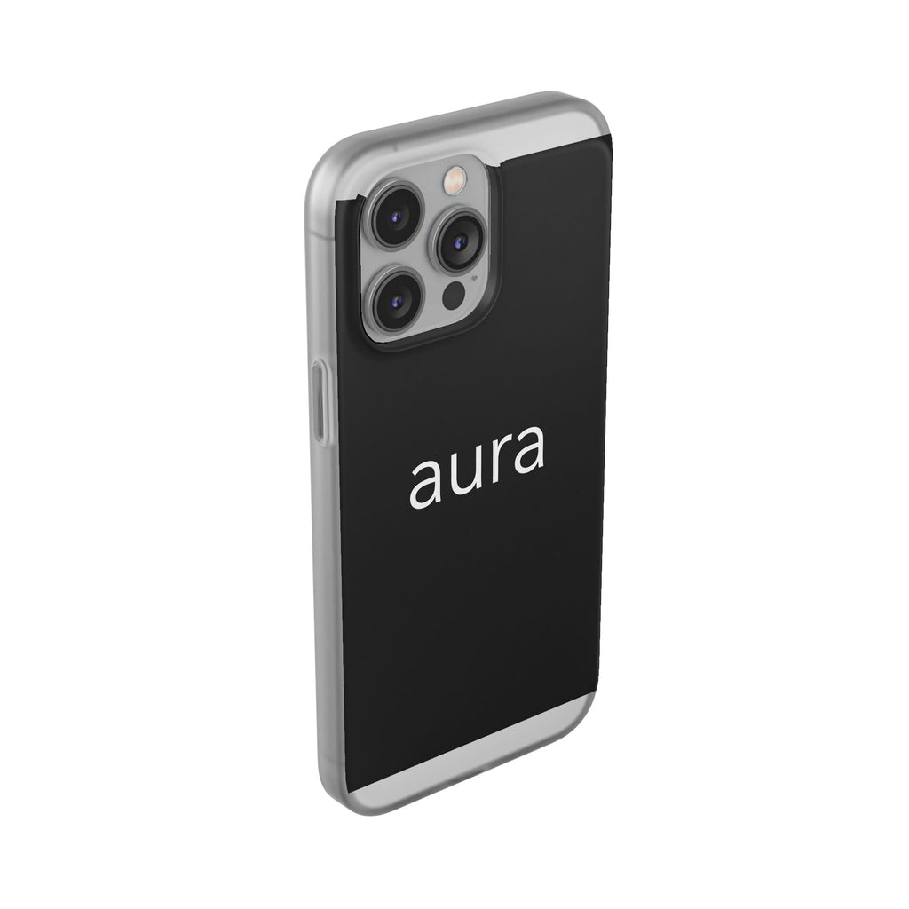 Aura Black Minimalist Phone Case