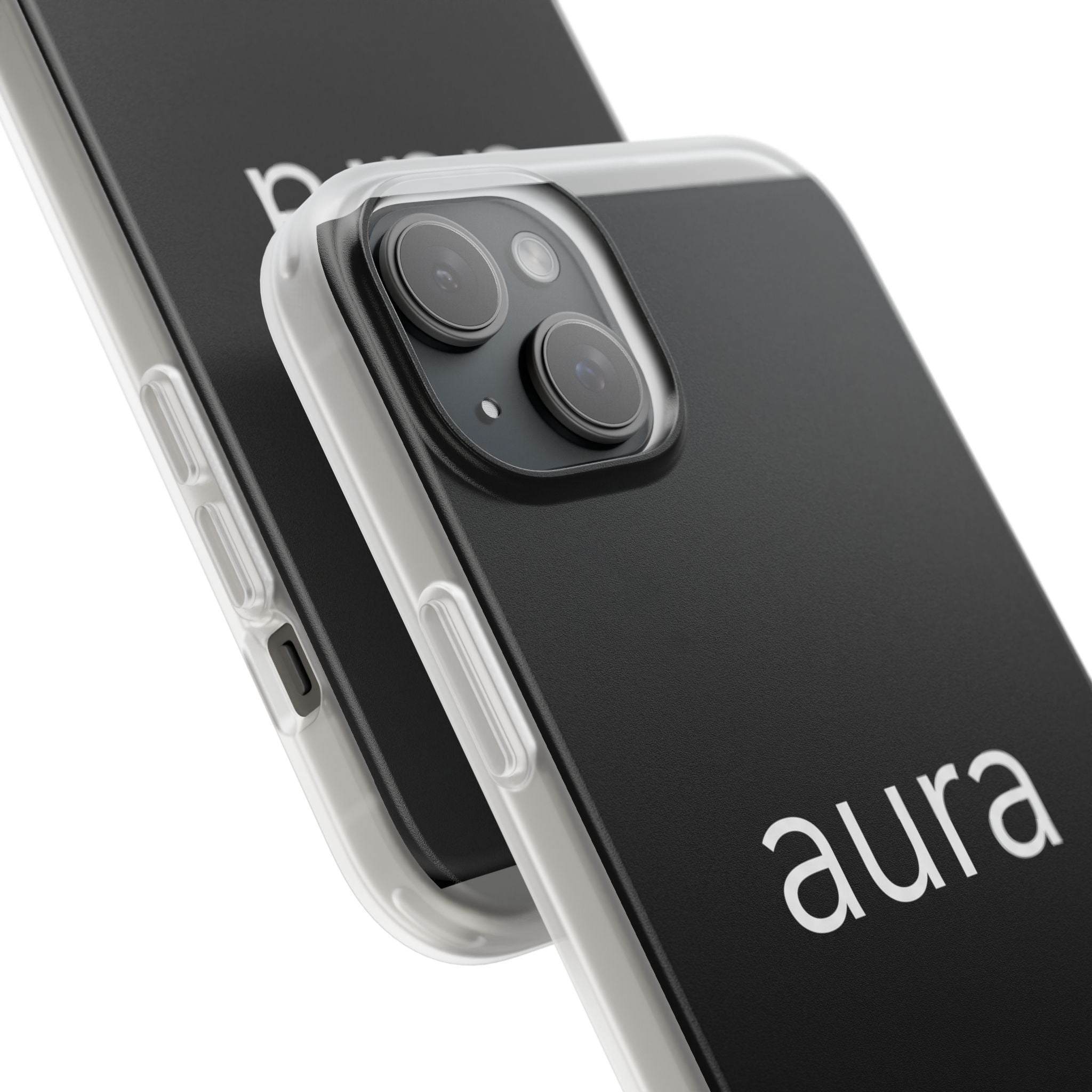 Aura Black Minimalist Phone Case