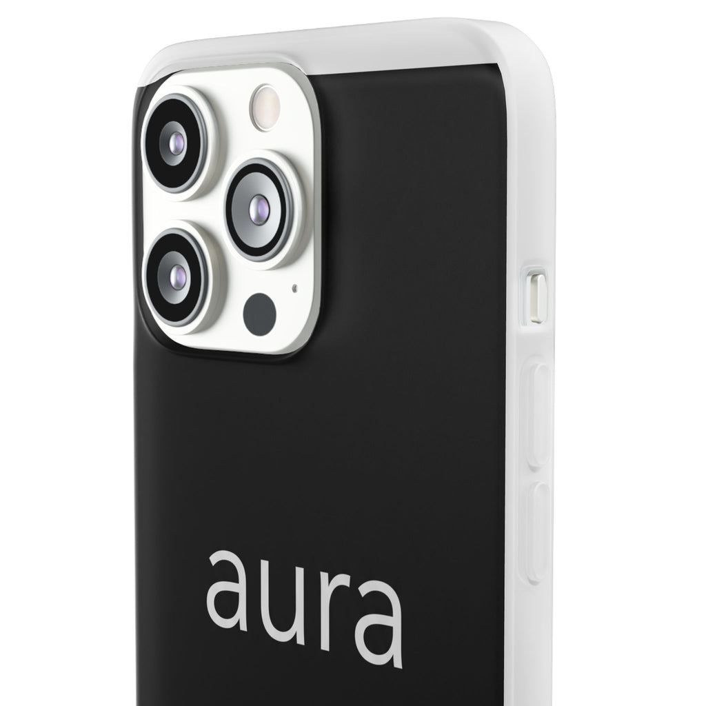 Aura Black Minimalist Phone Case