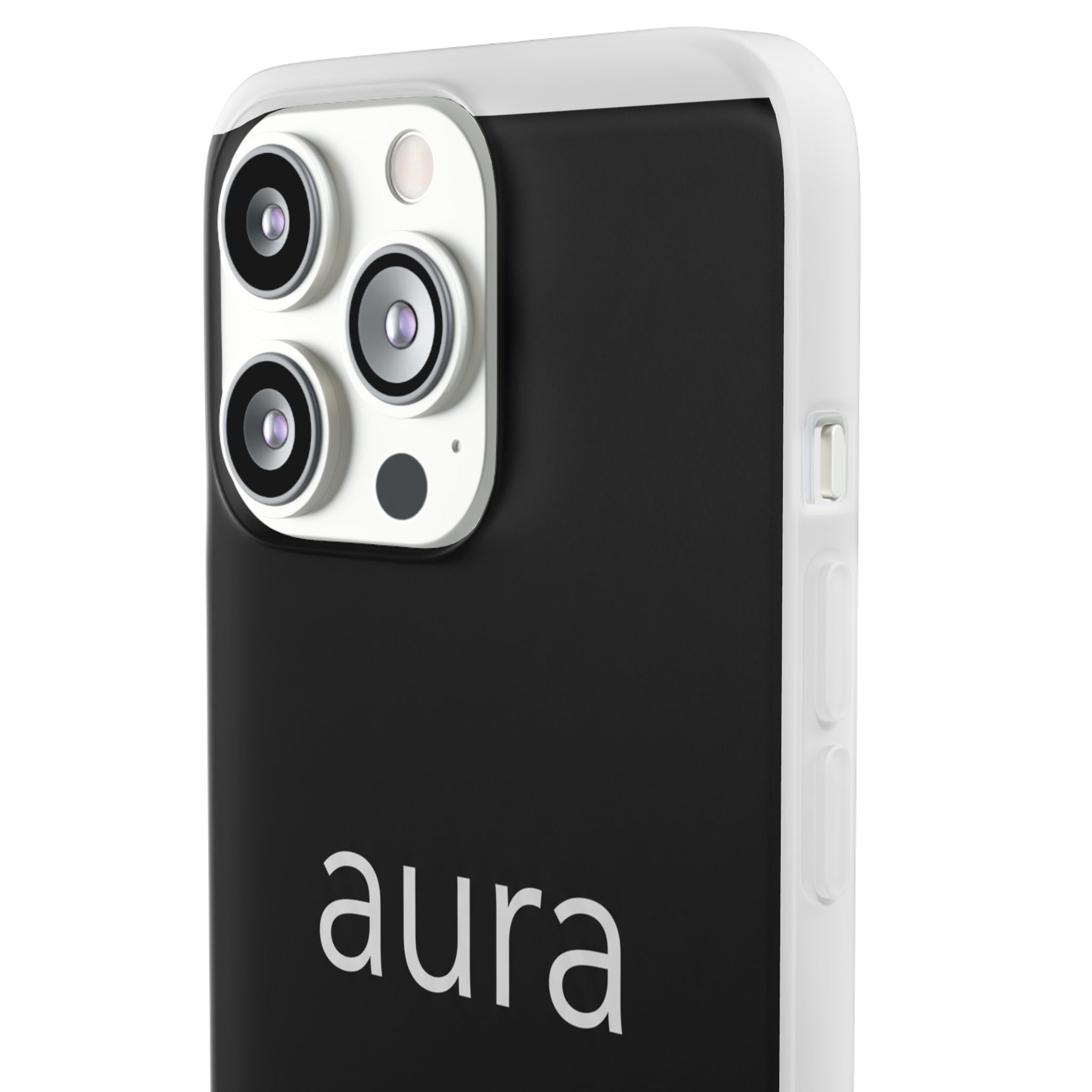 Aura Black Minimalist Phone Case