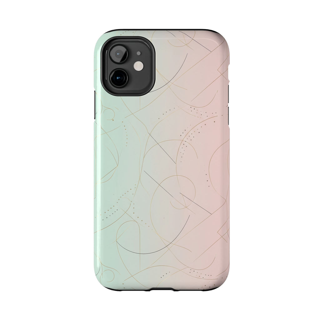 Pastel Swirl Tough Phone Case — Protective Gradient Phone Cover
