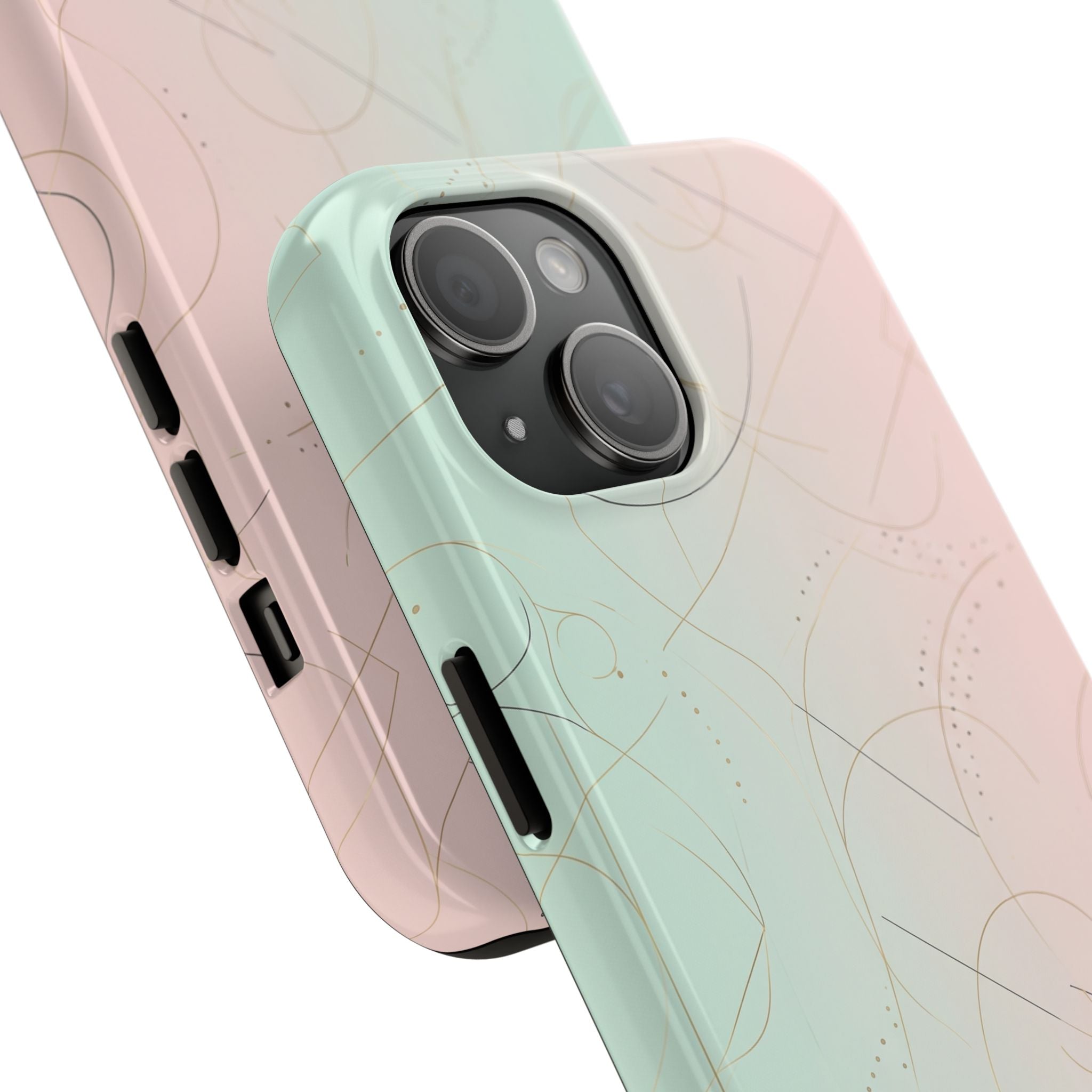 Pastel Swirl Tough Phone Case — Protective Gradient Phone Cover