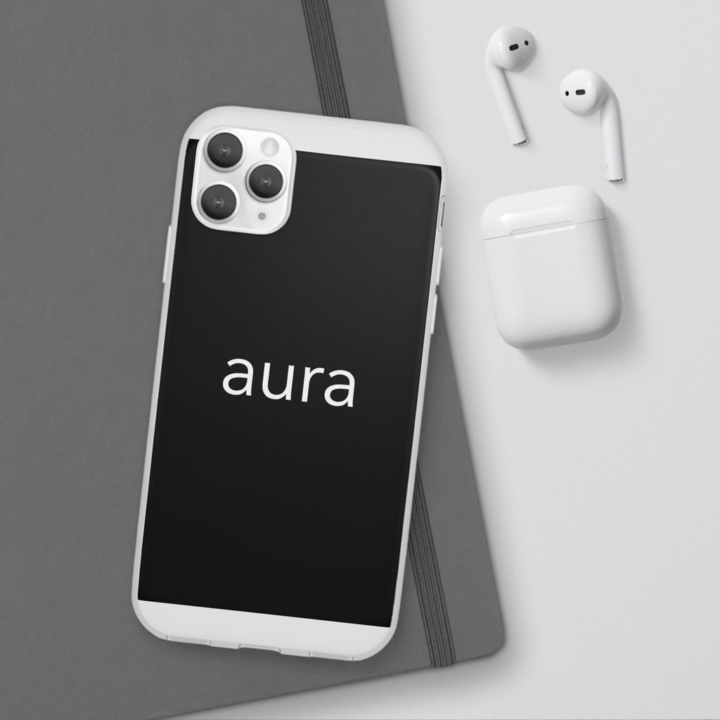 Aura Black Minimalist Phone Case
