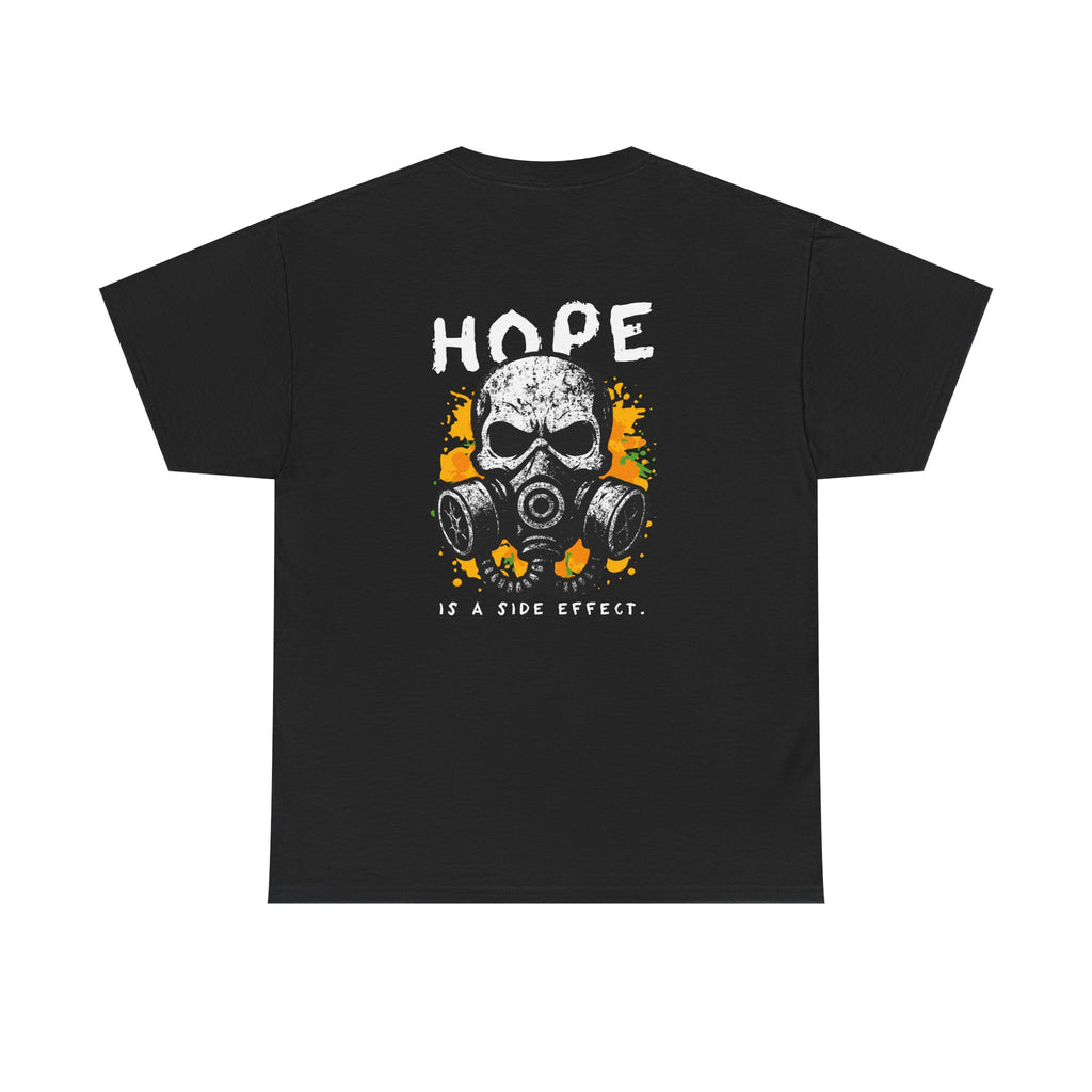 Hope Is a Side Effect Skull Gas Mask T‑Shirt