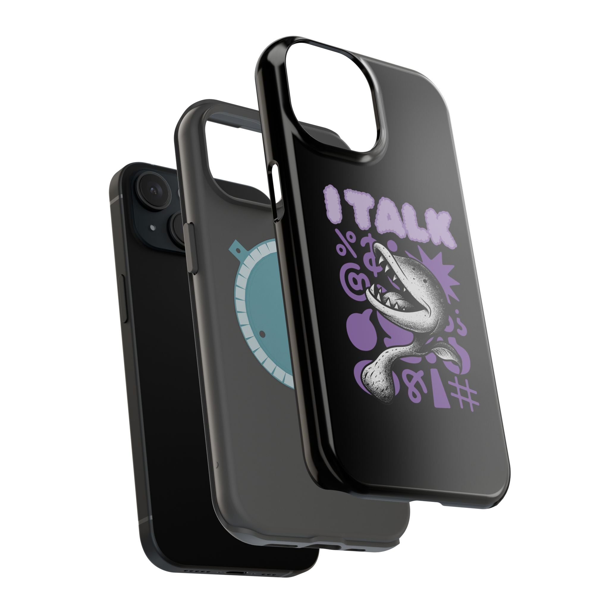 Phone Case — "I TALK" Graphic Magnetic Impact-Resistant Case