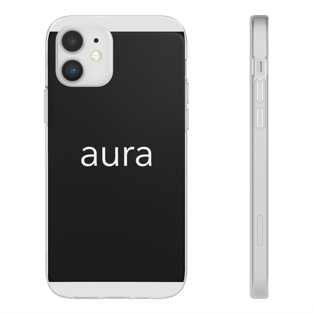 Aura Black Minimalist Phone Case