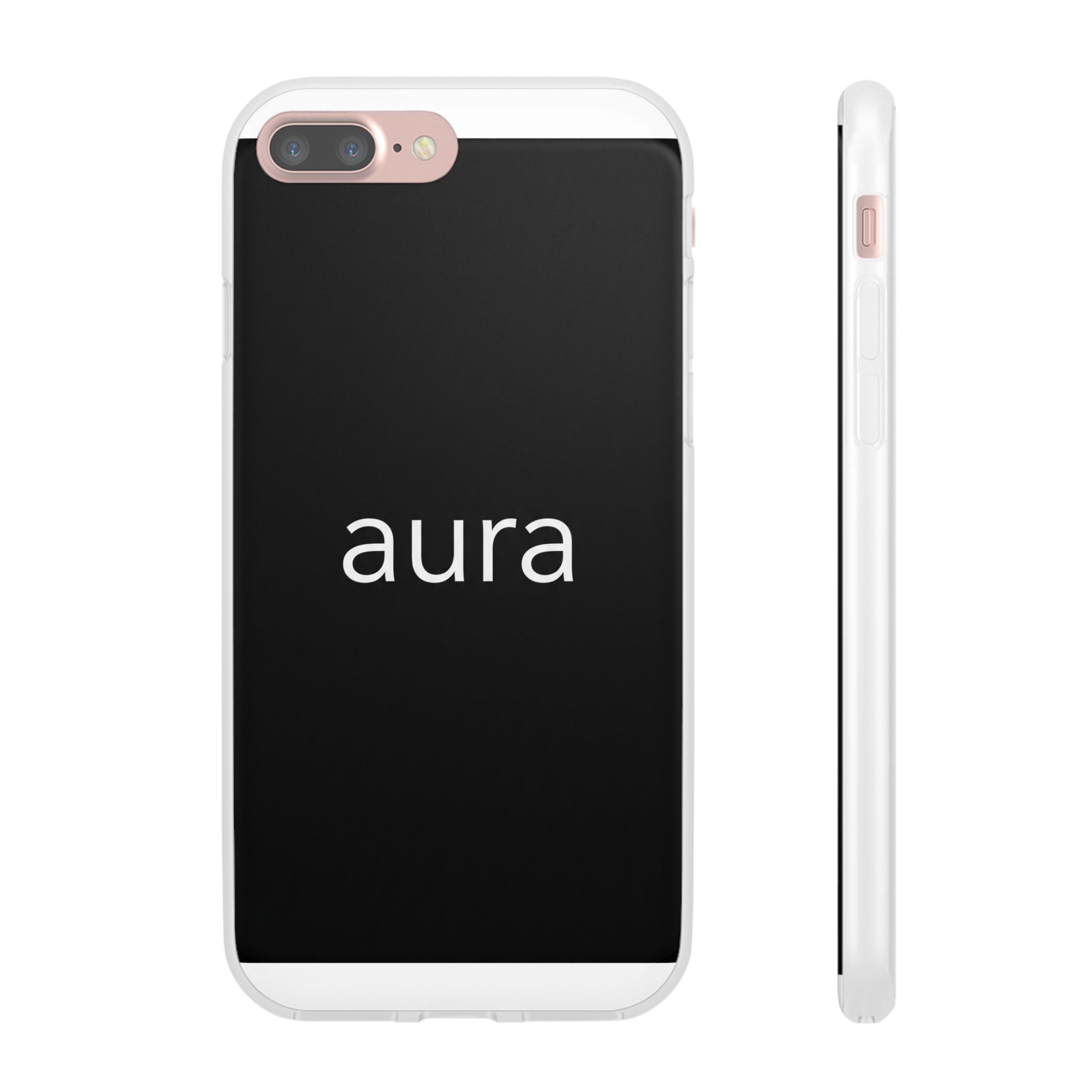 Aura Black Minimalist Phone Case