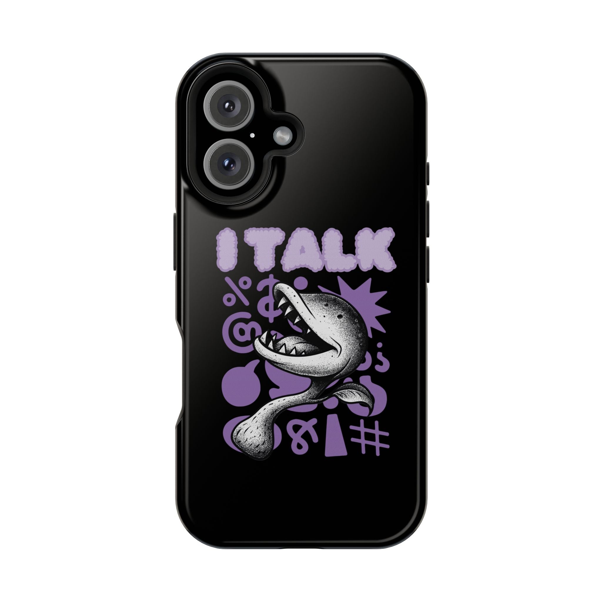 Phone Case — "I TALK" Graphic Magnetic Impact-Resistant Case