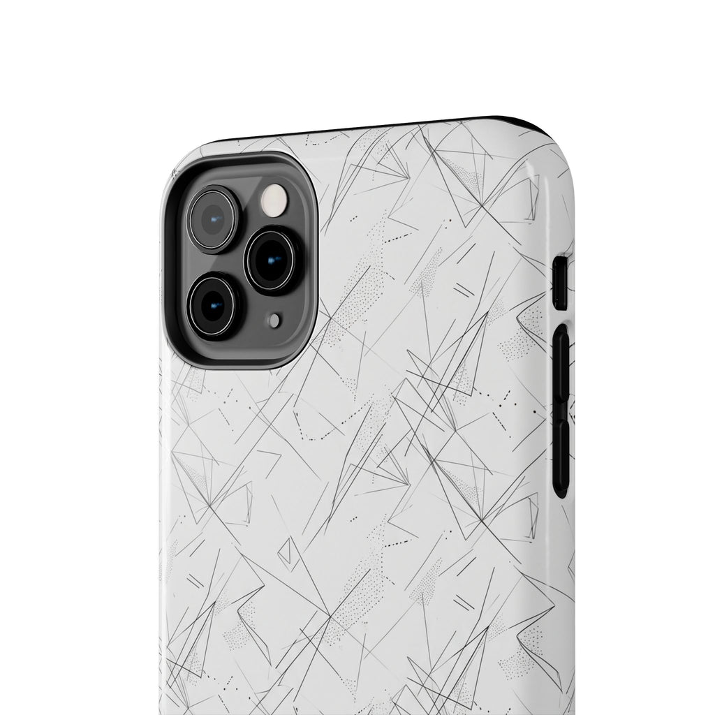 Marble Scratch Pattern Tough Phone Case — Protective iPhone Cover