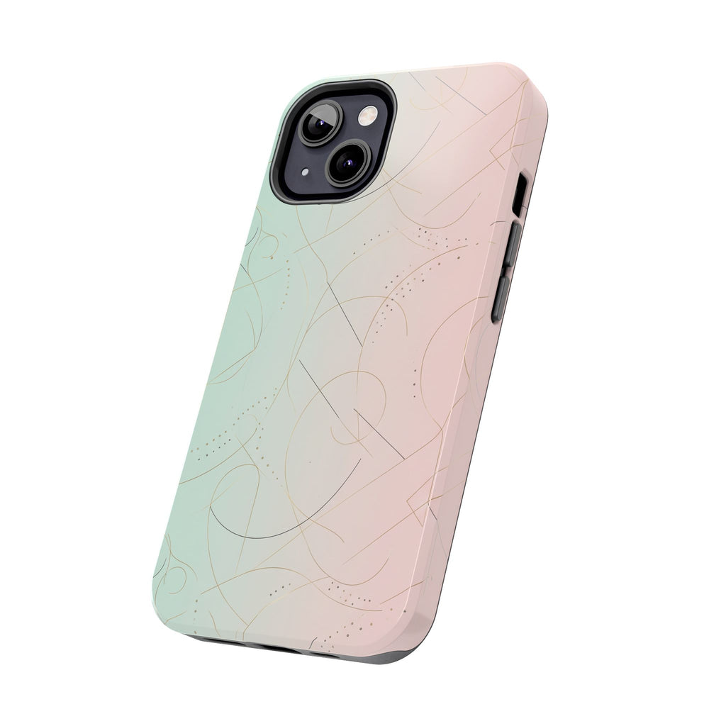 Pastel Swirl Tough Phone Case — Protective Gradient Phone Cover