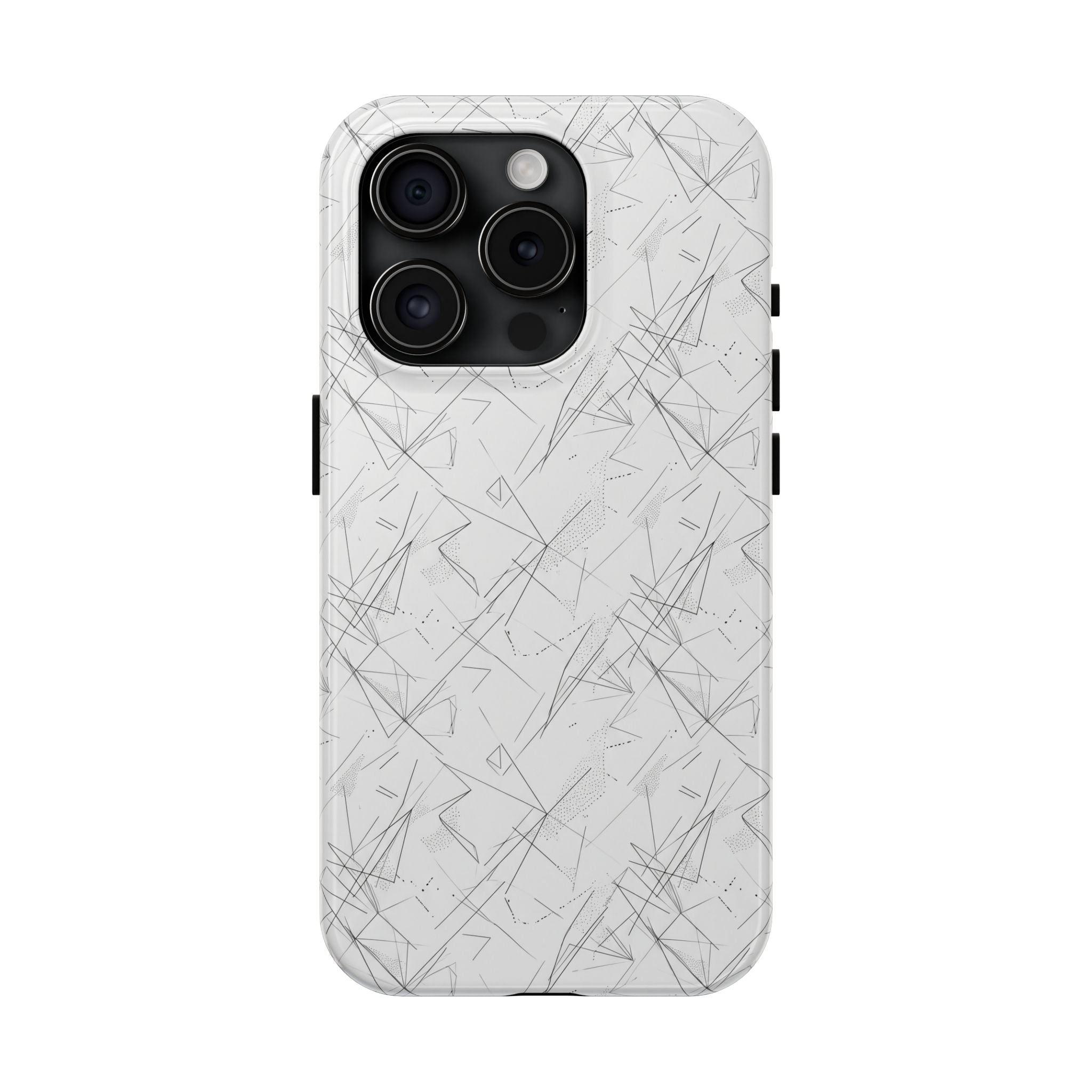 Marble Scratch Pattern Tough Phone Case — Protective iPhone Cover