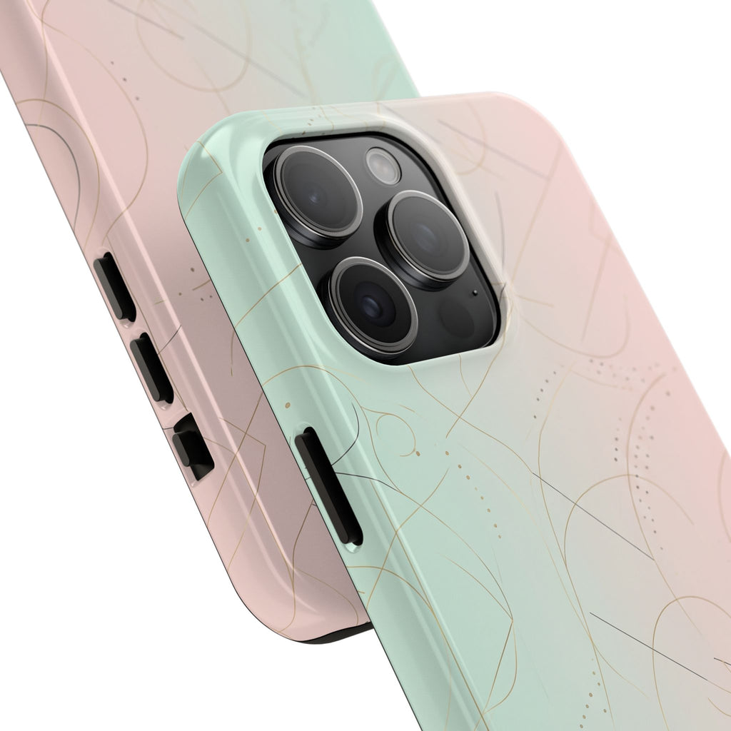 Pastel Swirl Tough Phone Case — Protective Gradient Phone Cover