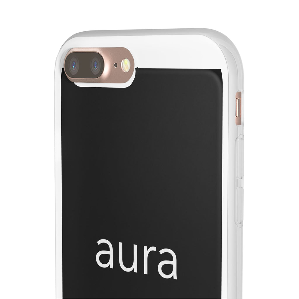 Aura Black Minimalist Phone Case