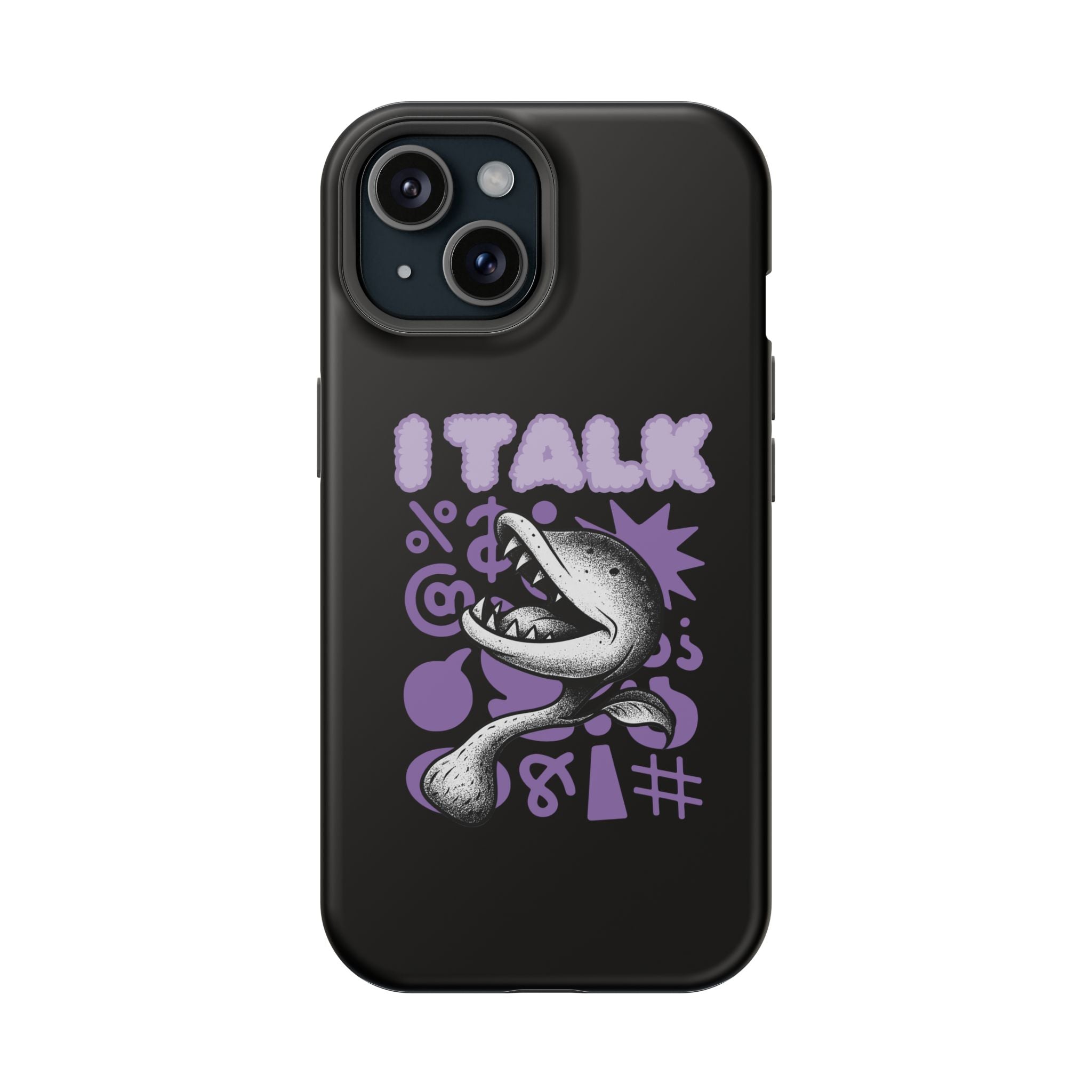 Phone Case — "I TALK" Graphic Magnetic Impact-Resistant Case