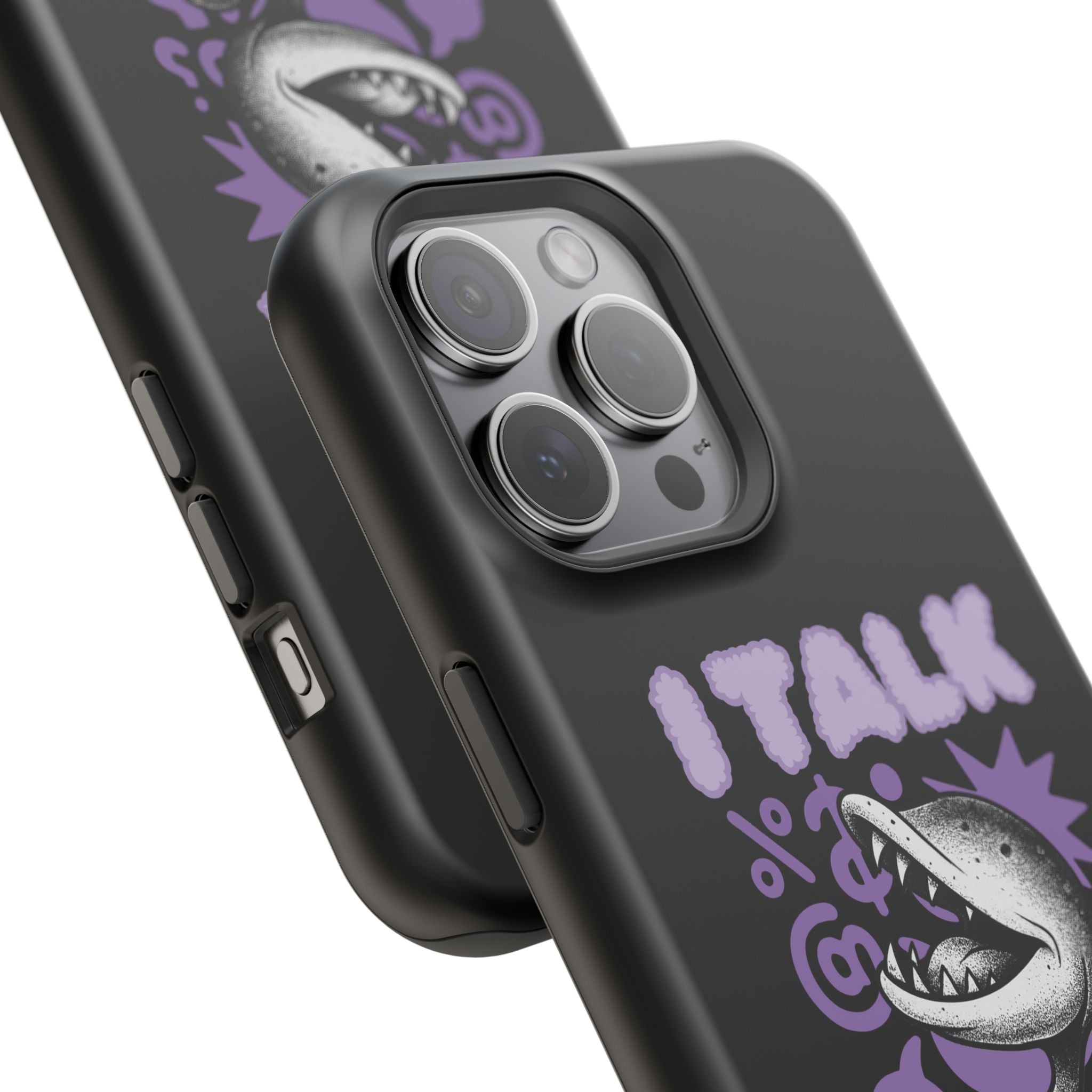 Phone Case — "I TALK" Graphic Magnetic Impact-Resistant Case