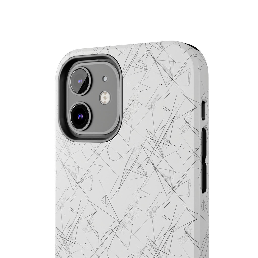 Marble Scratch Pattern Tough Phone Case — Protective iPhone Cover