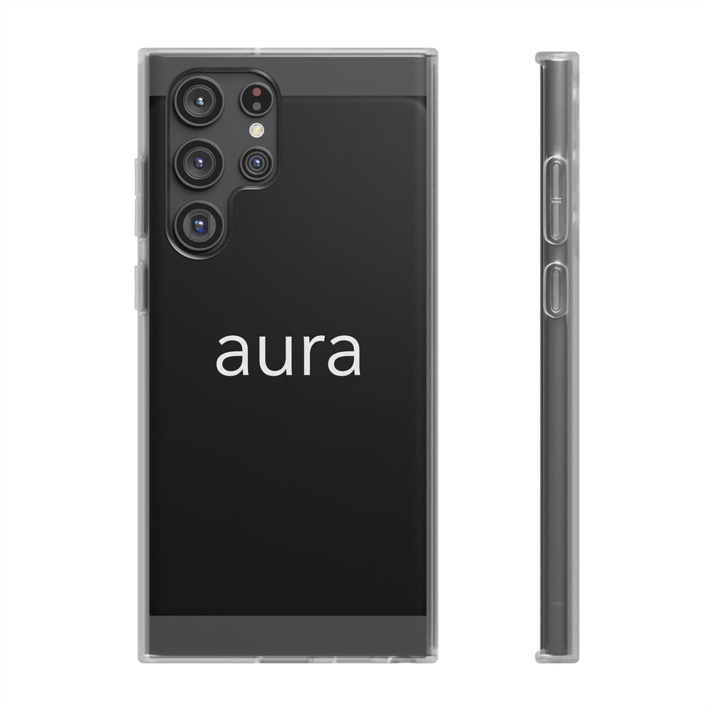 Aura Black Minimalist Phone Case