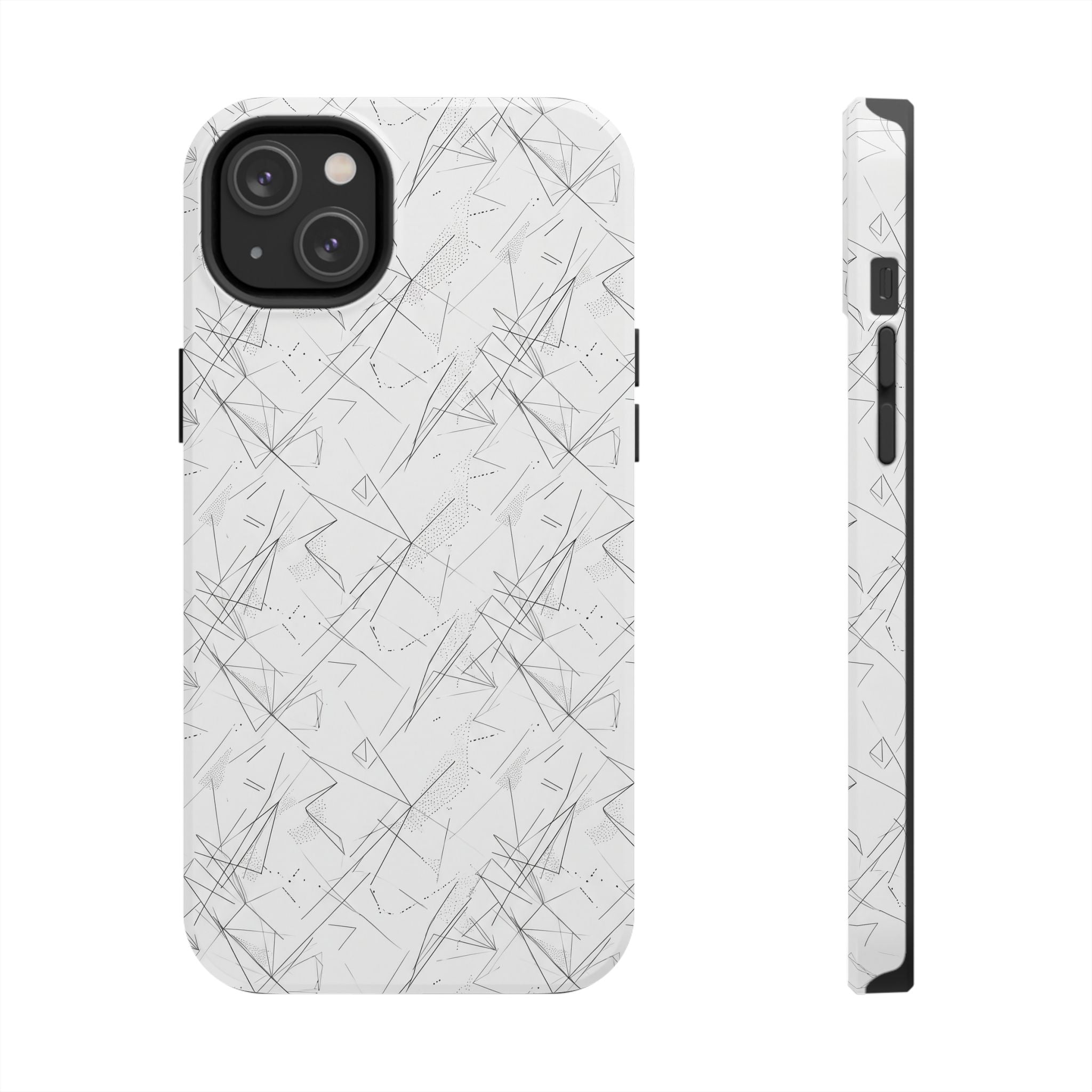 Marble Scratch Pattern Tough Phone Case — Protective iPhone Cover