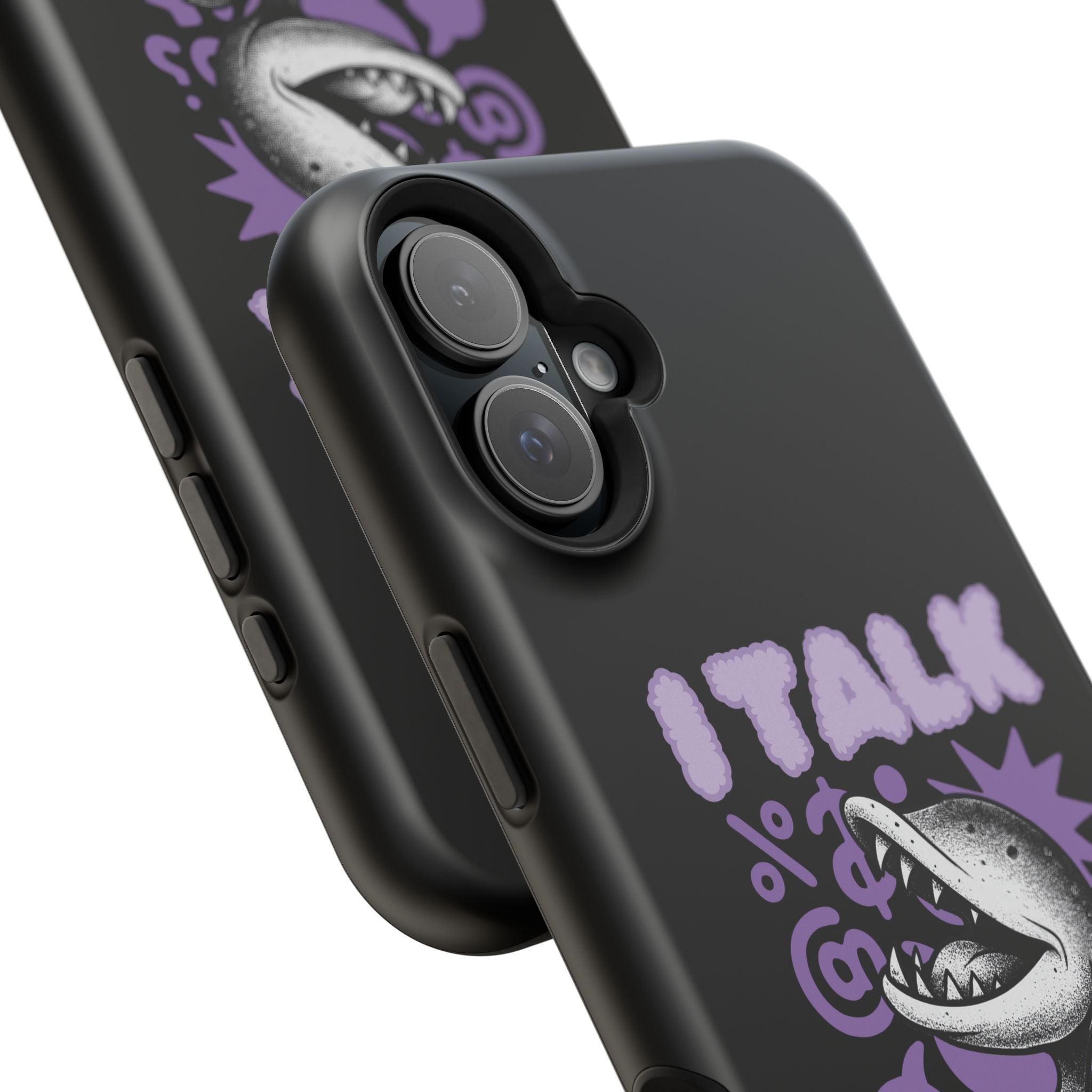 Phone Case — "I TALK" Graphic Magnetic Impact-Resistant Case