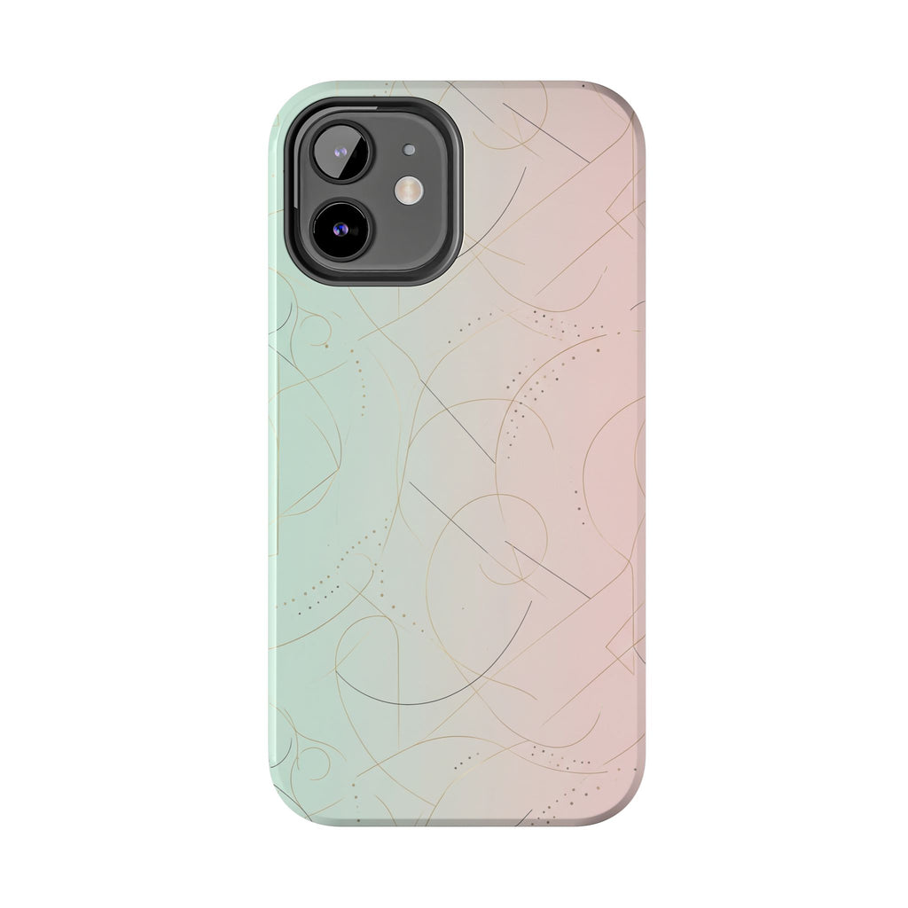 Pastel Swirl Tough Phone Case — Protective Gradient Phone Cover