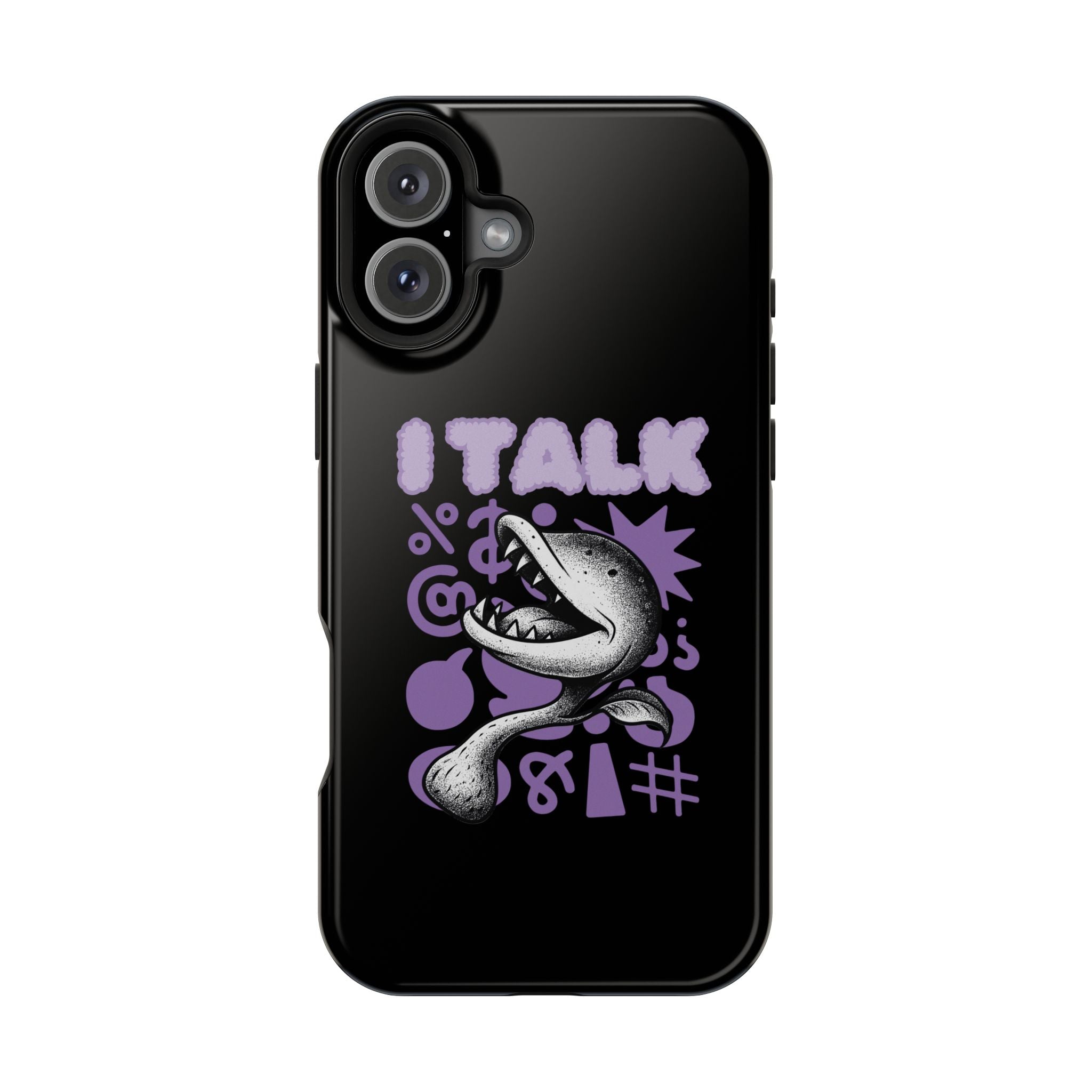 Phone Case — "I TALK" Graphic Magnetic Impact-Resistant Case