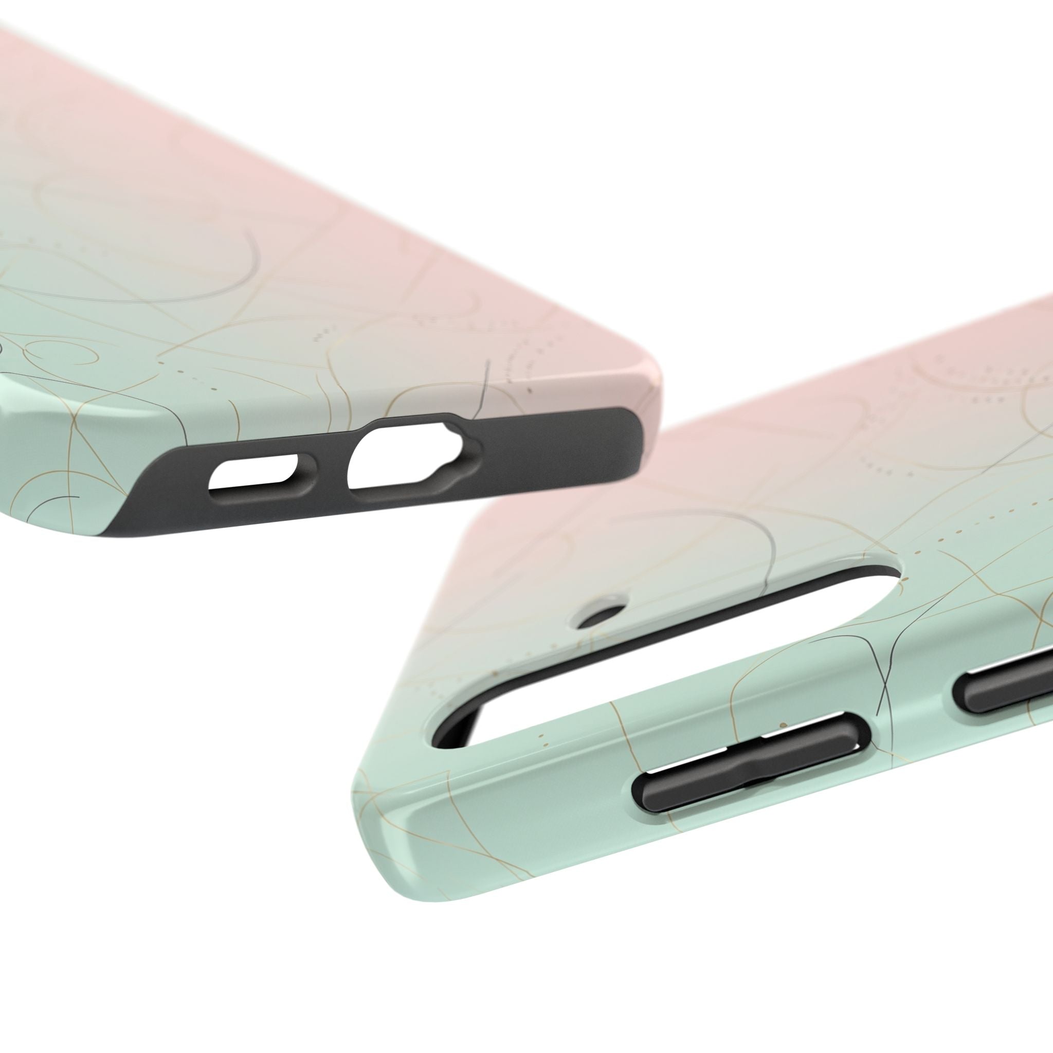 Pastel Swirl Tough Phone Case — Protective Gradient Phone Cover