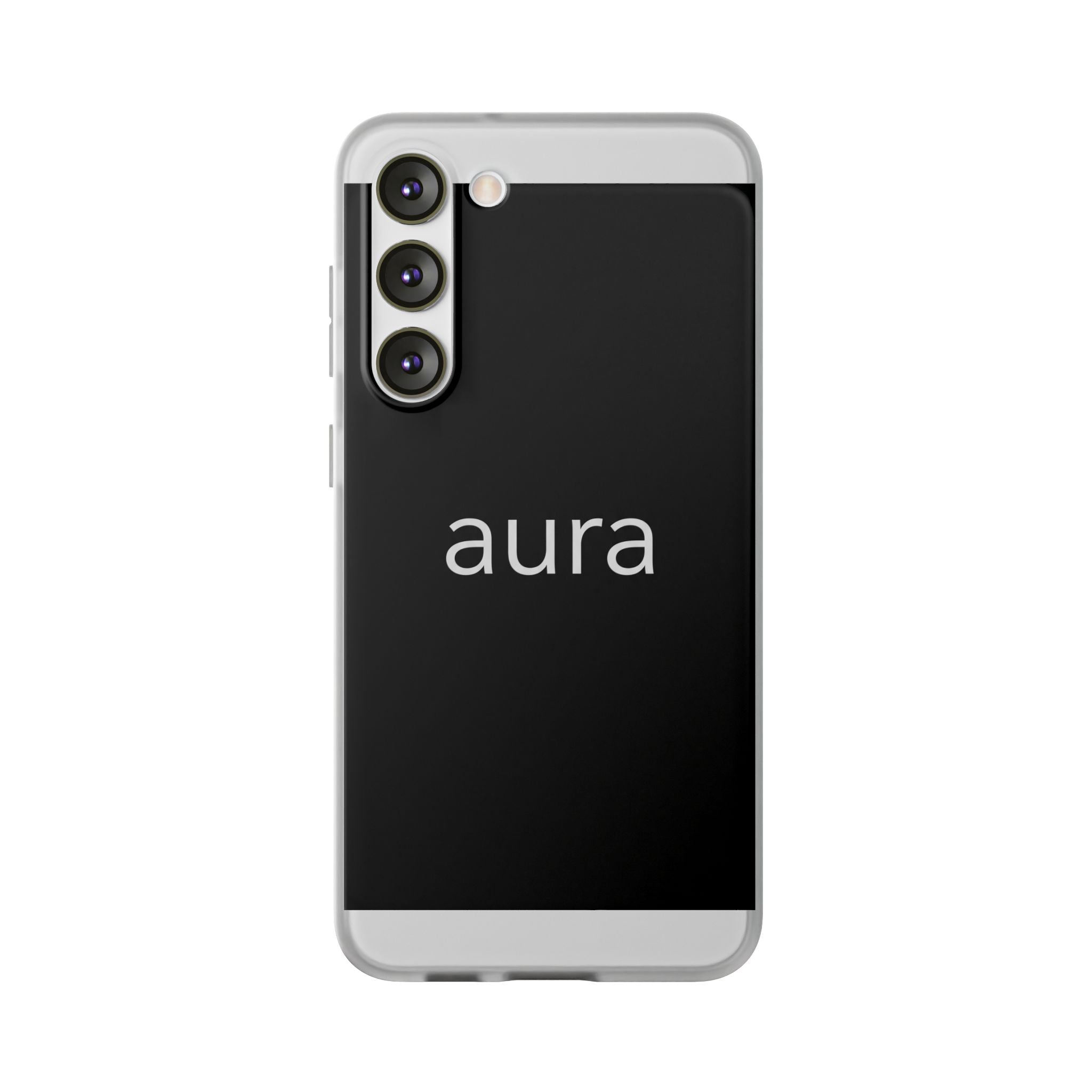 Aura Black Minimalist Phone Case