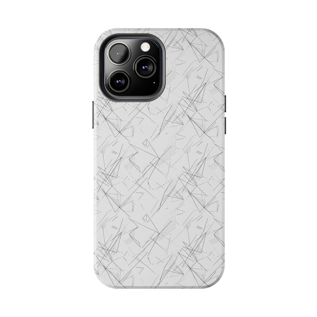 Marble Scratch Pattern Tough Phone Case — Protective iPhone Cover