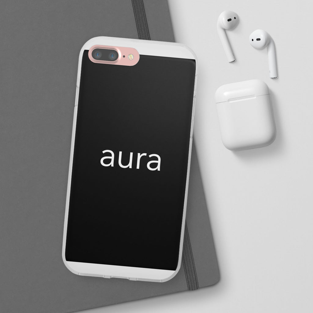 Aura Black Minimalist Phone Case