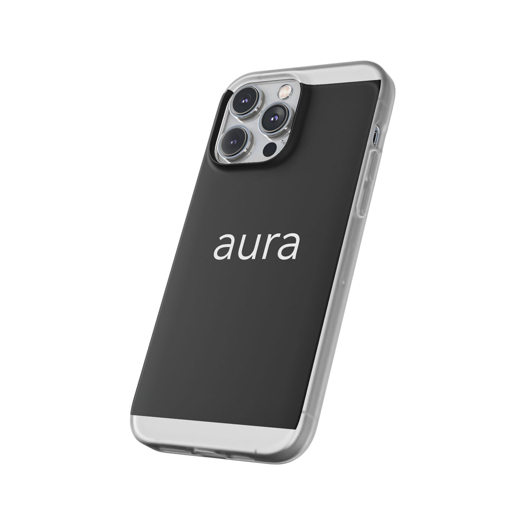 Aura Black Minimalist Phone Case