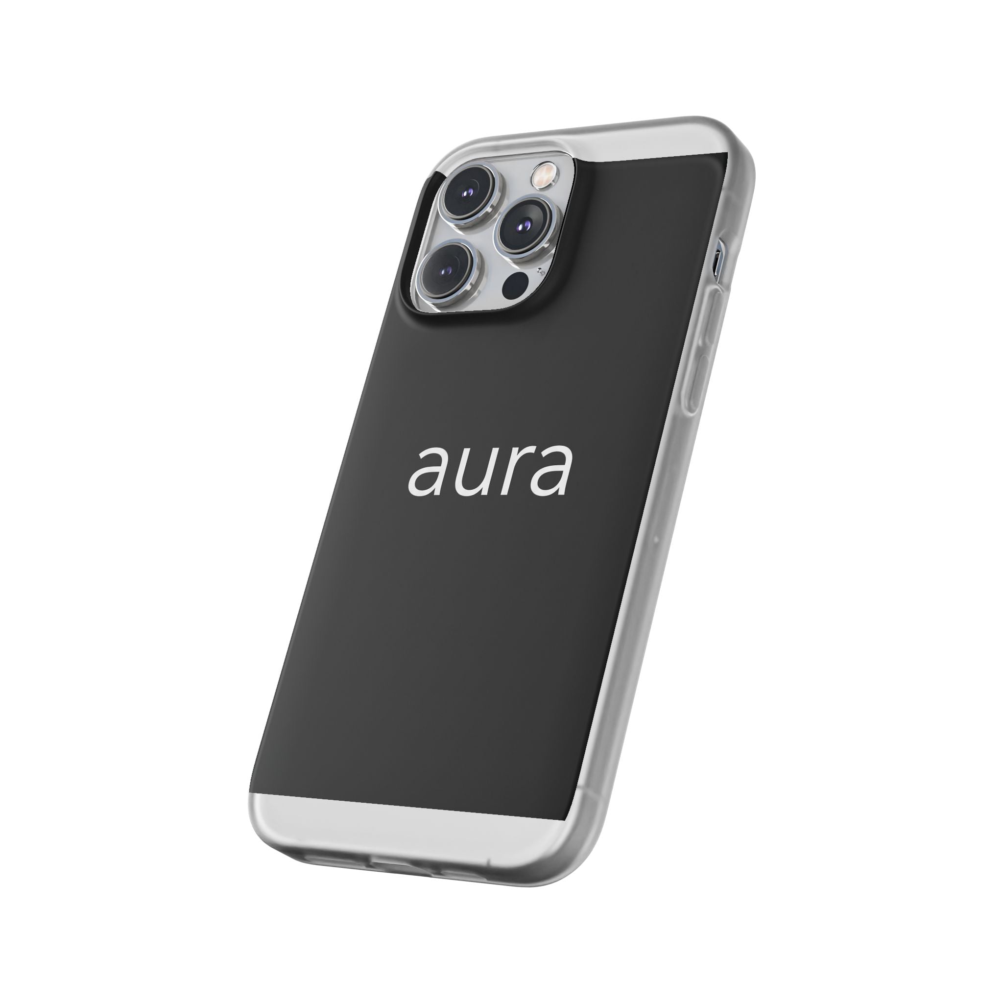 Aura Black Minimalist Phone Case