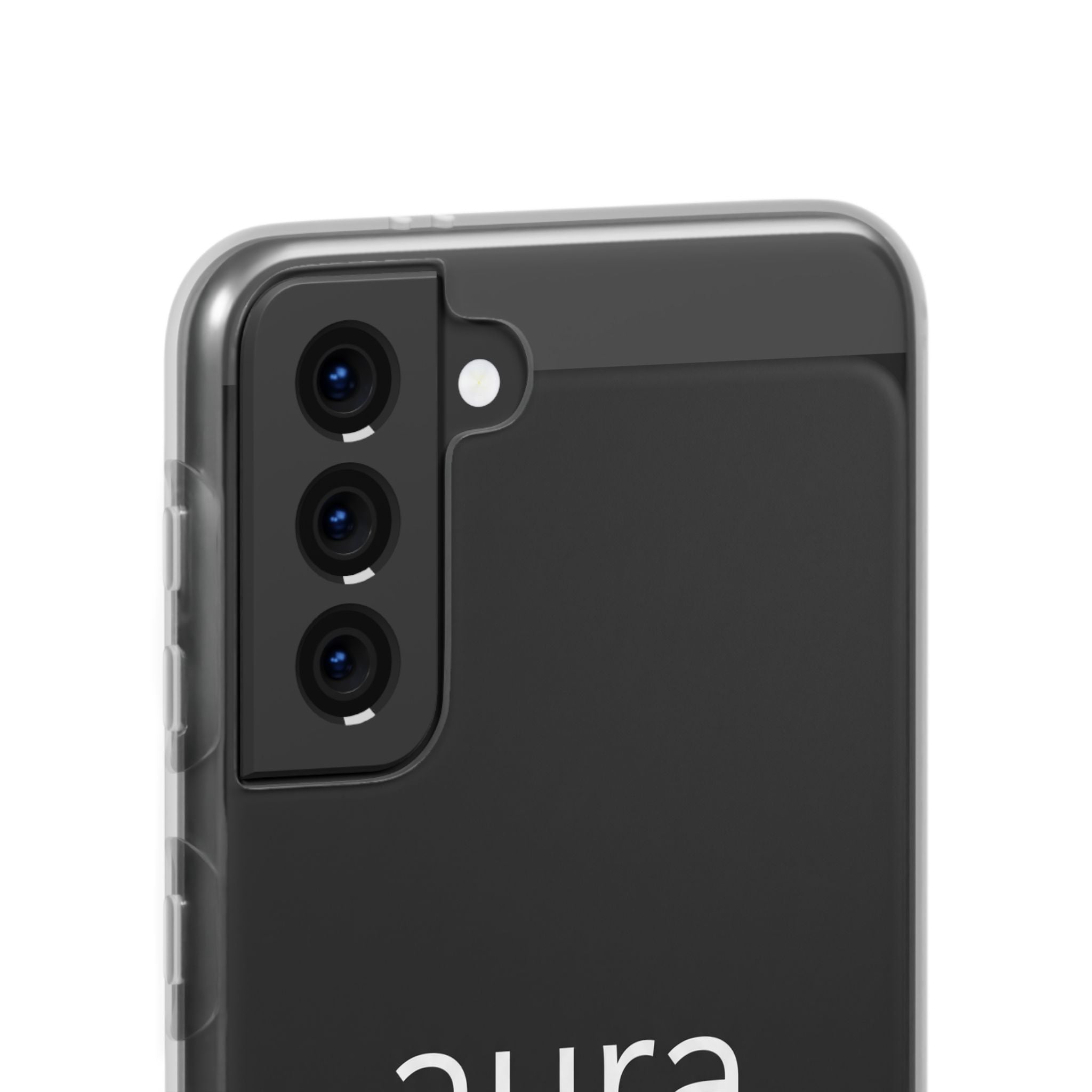 Aura Black Minimalist Phone Case
