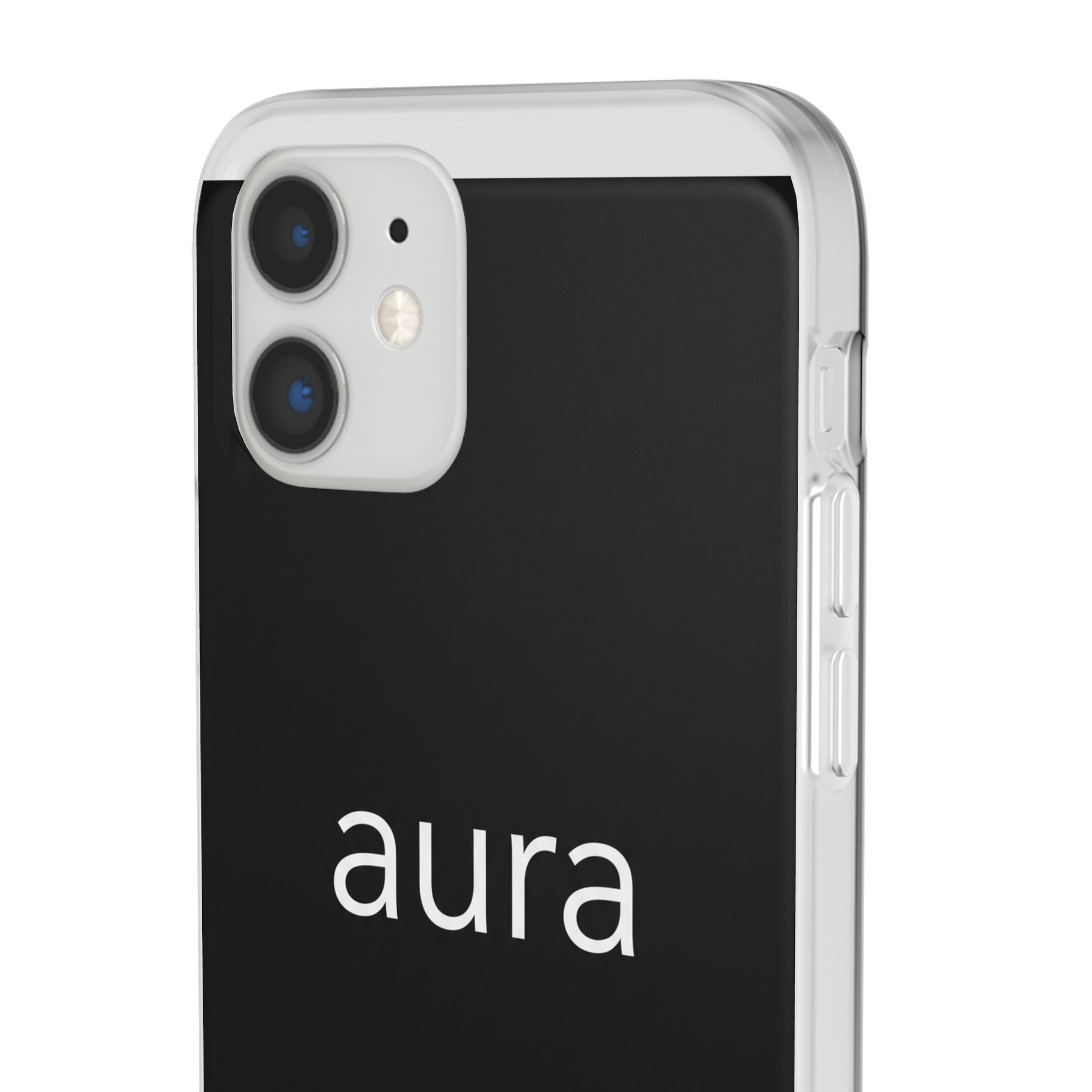 Aura Black Minimalist Phone Case