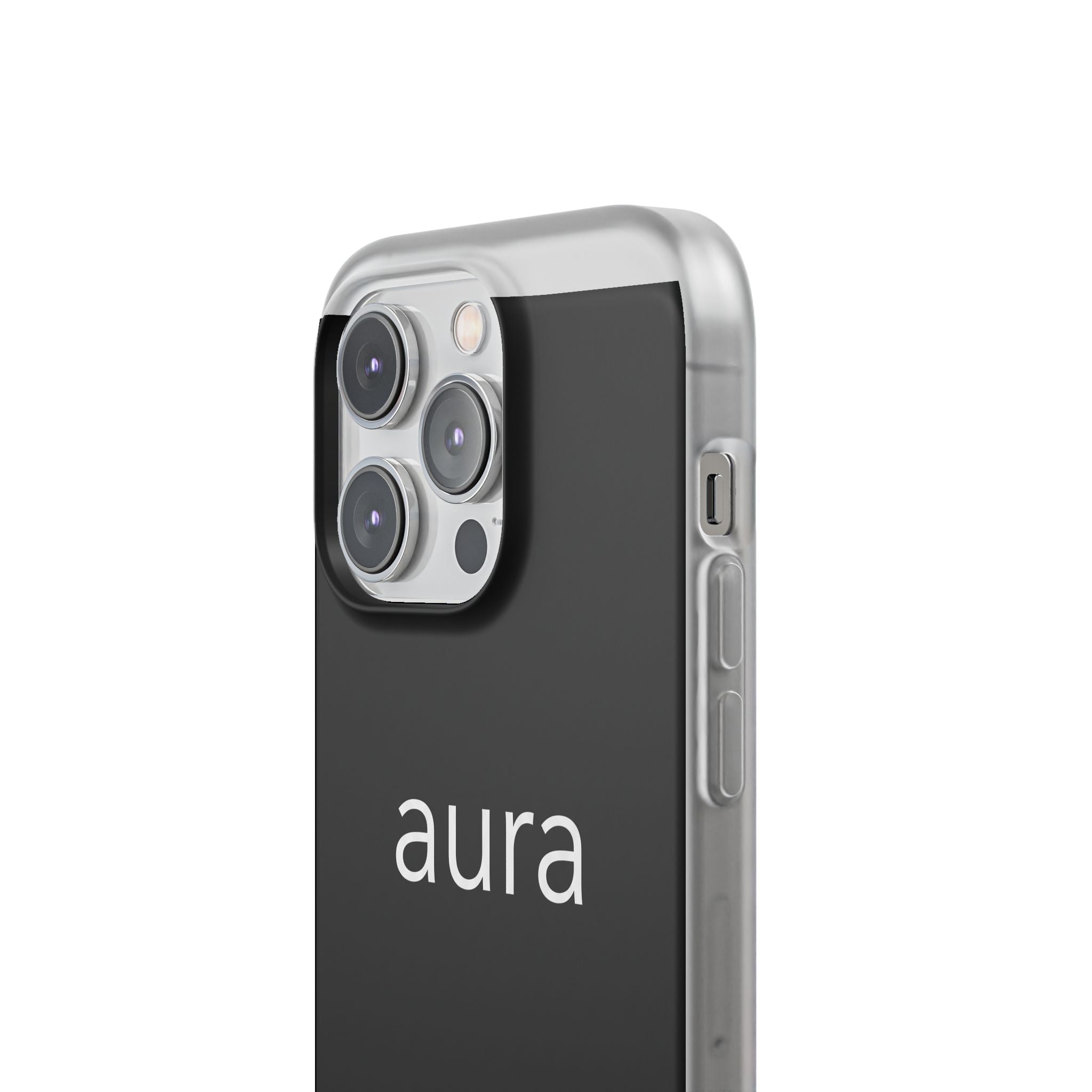 Aura Black Minimalist Phone Case