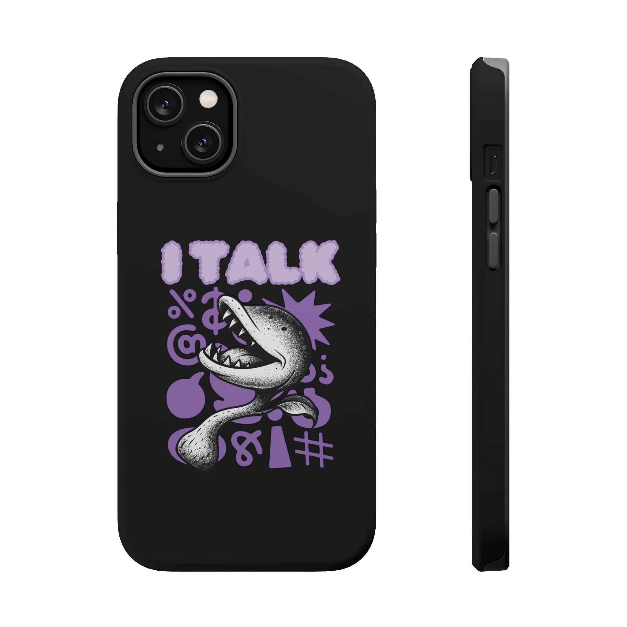 Phone Case — "I TALK" Graphic Magnetic Impact-Resistant Case