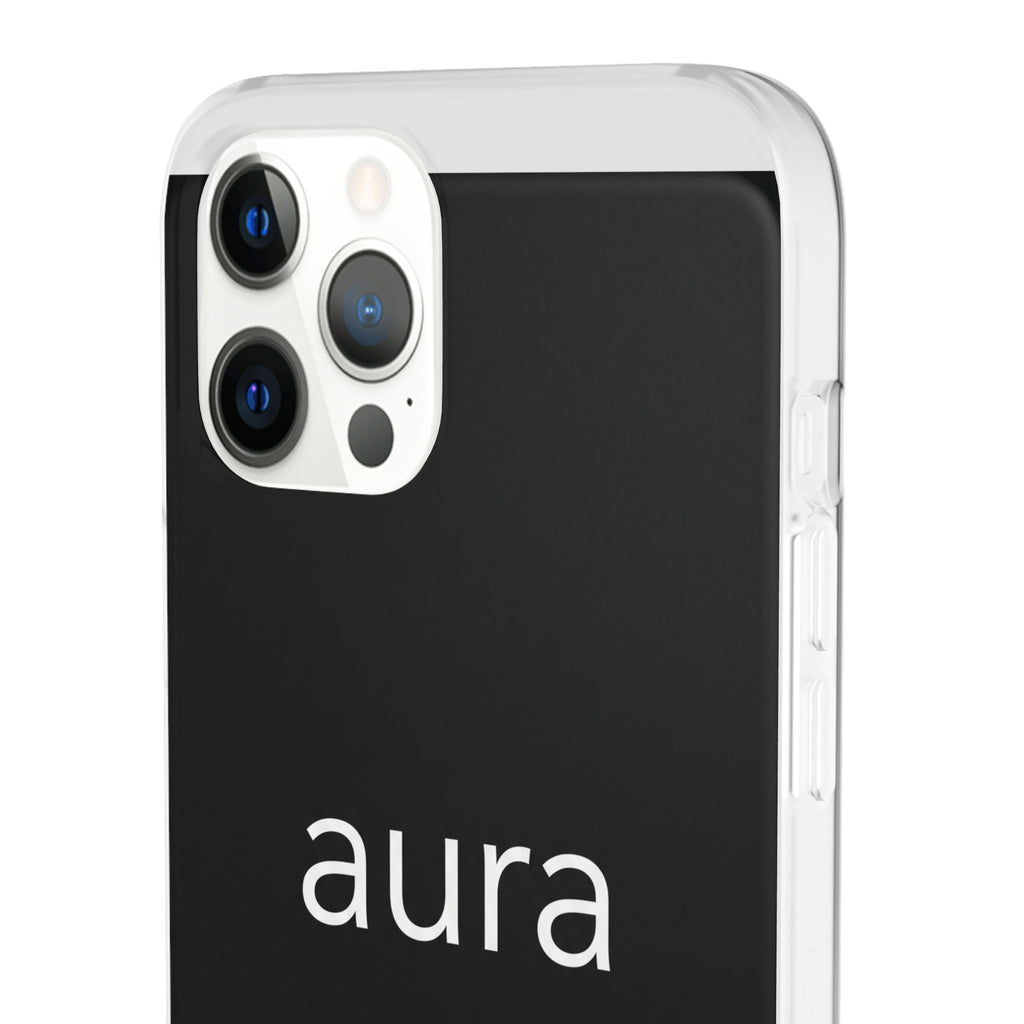Aura Black Minimalist Phone Case
