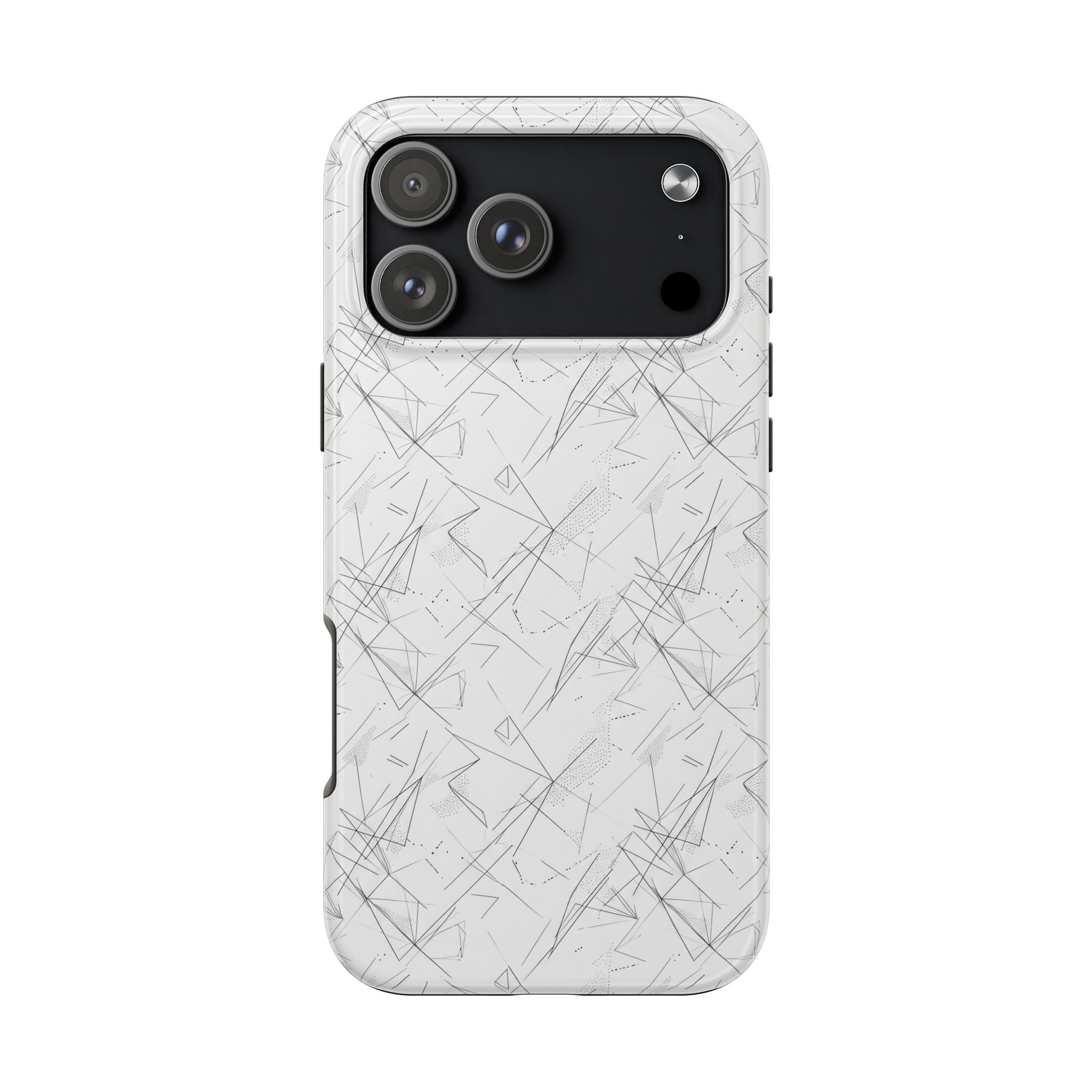 Marble Scratch Pattern Tough Phone Case — Protective iPhone Cover