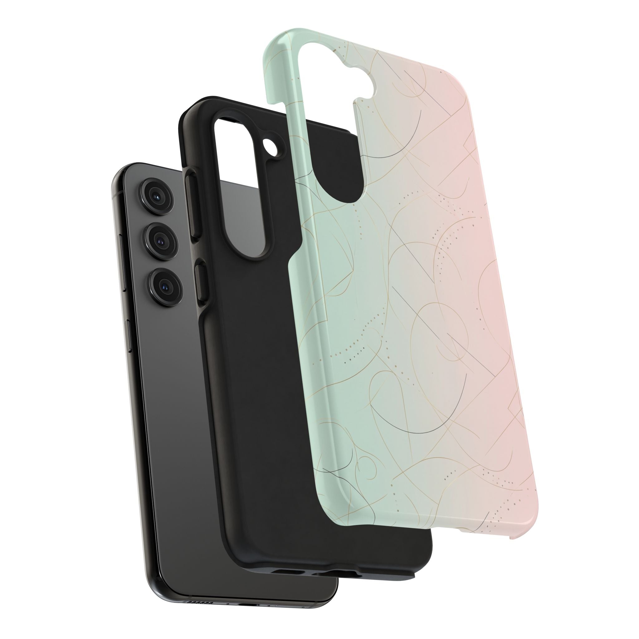 Pastel Swirl Tough Phone Case — Protective Gradient Phone Cover