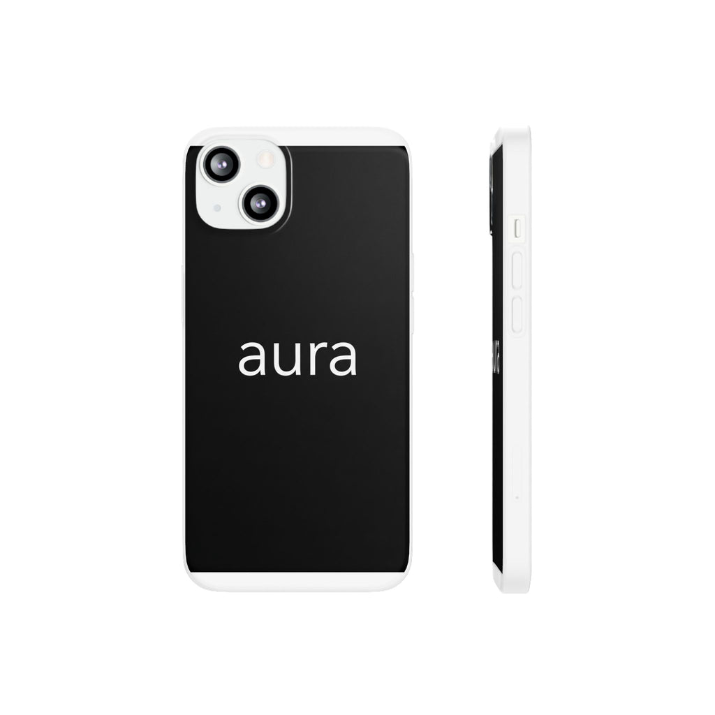Aura Black Minimalist Phone Case