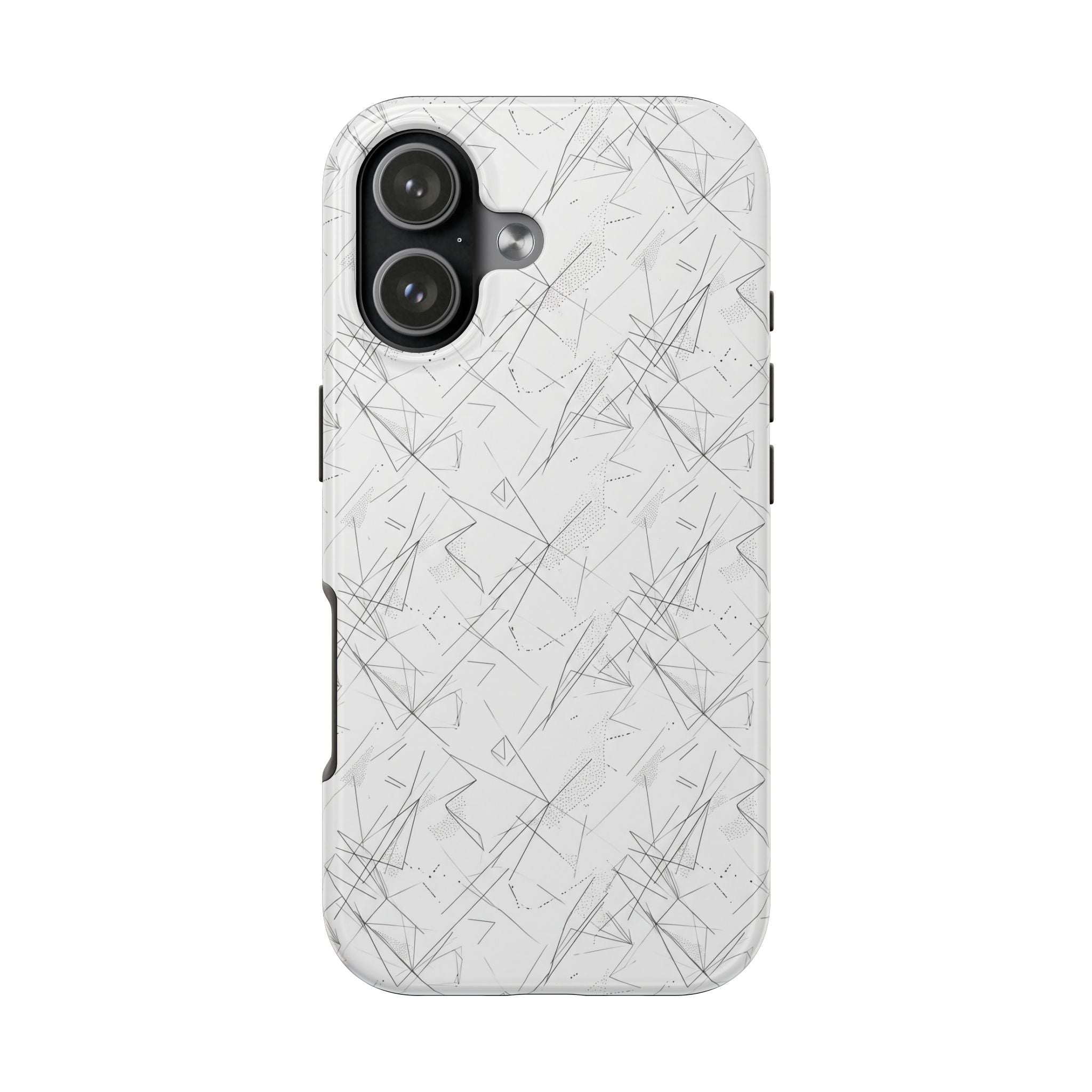 Marble Scratch Pattern Tough Phone Case — Protective iPhone Cover