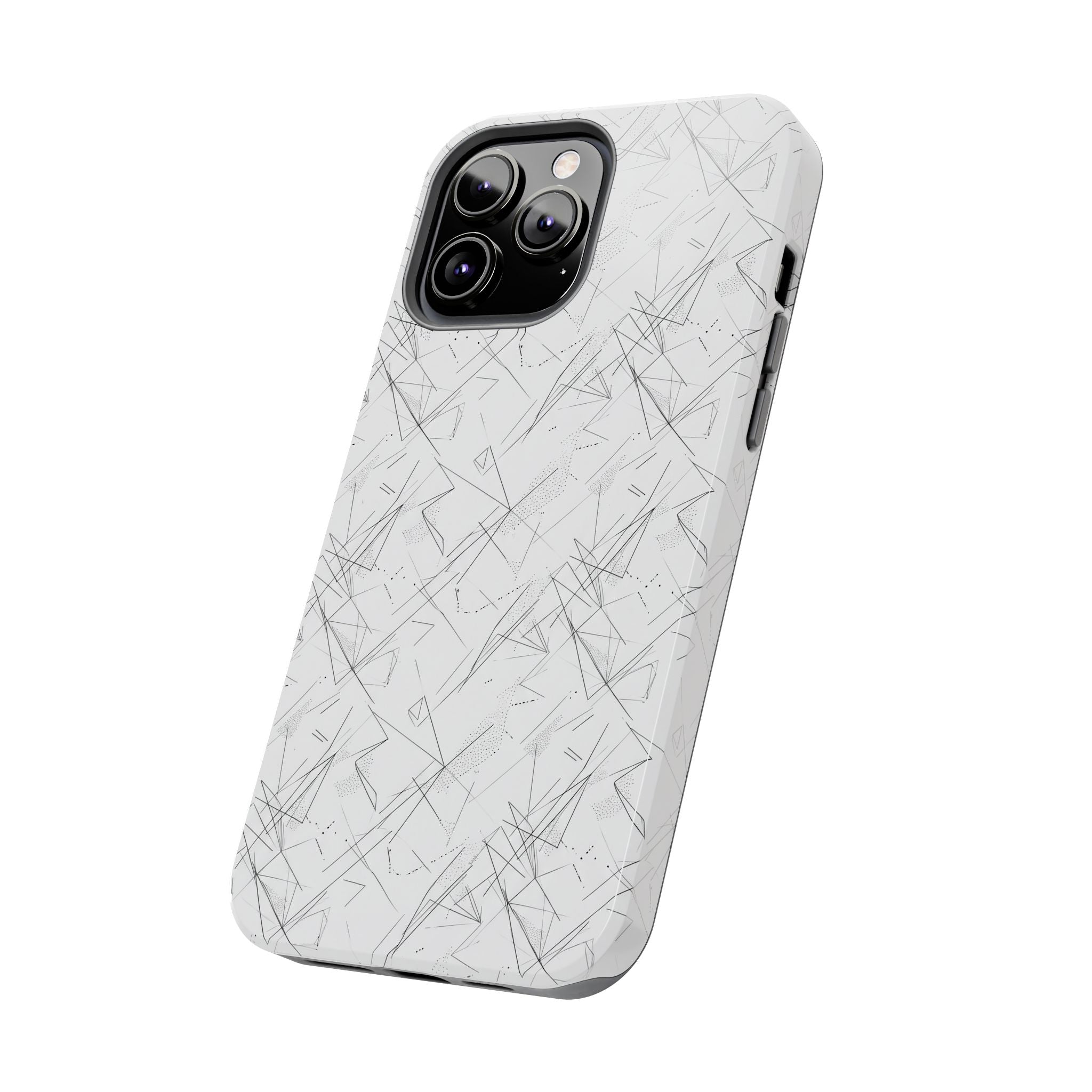 Marble Scratch Pattern Tough Phone Case — Protective iPhone Cover