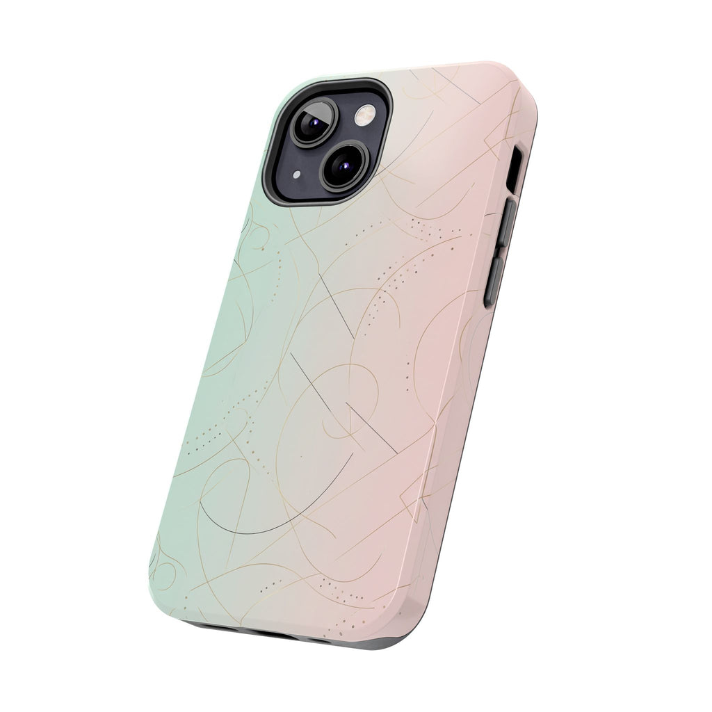 Pastel Swirl Tough Phone Case — Protective Gradient Phone Cover