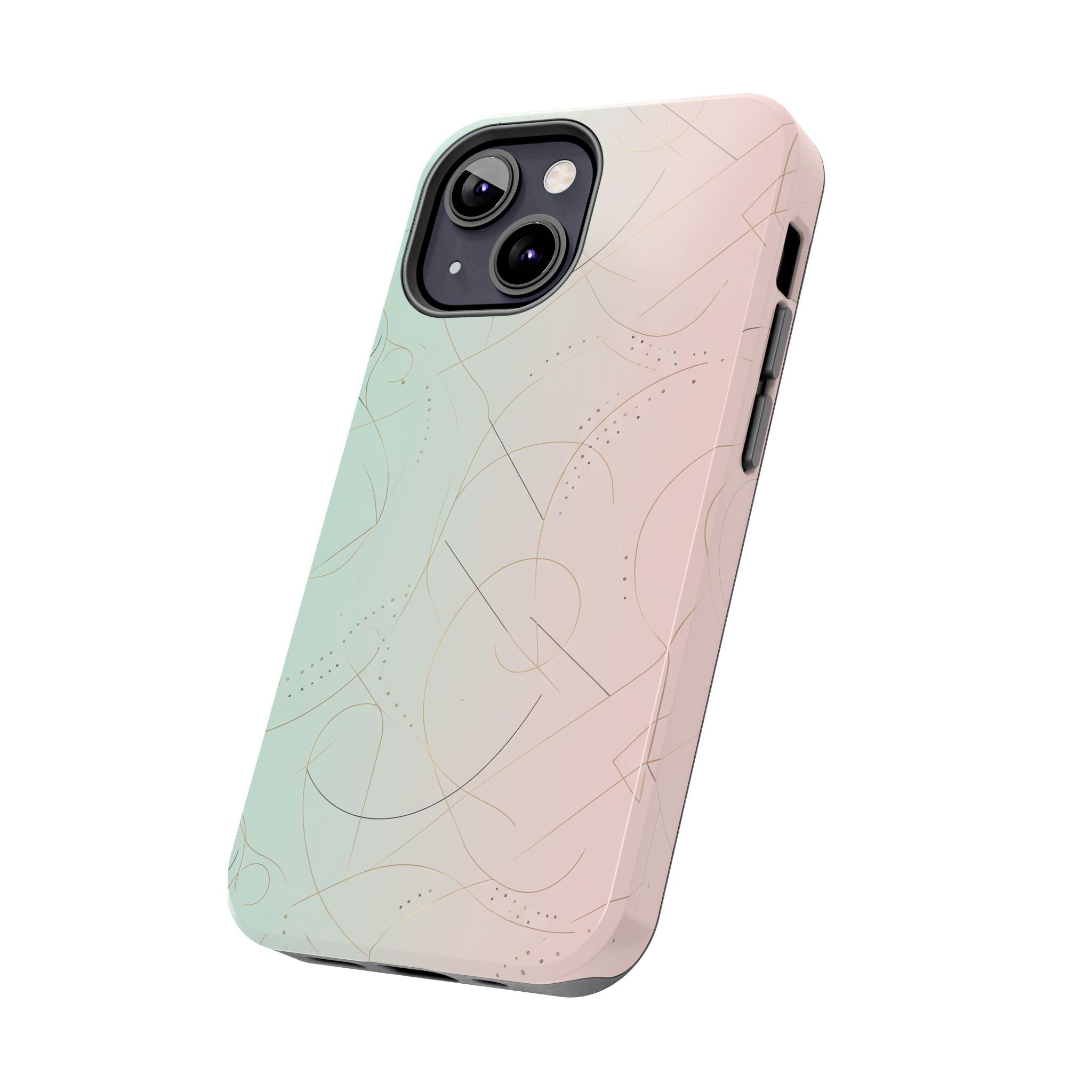 Pastel Swirl Tough Phone Case — Protective Gradient Phone Cover