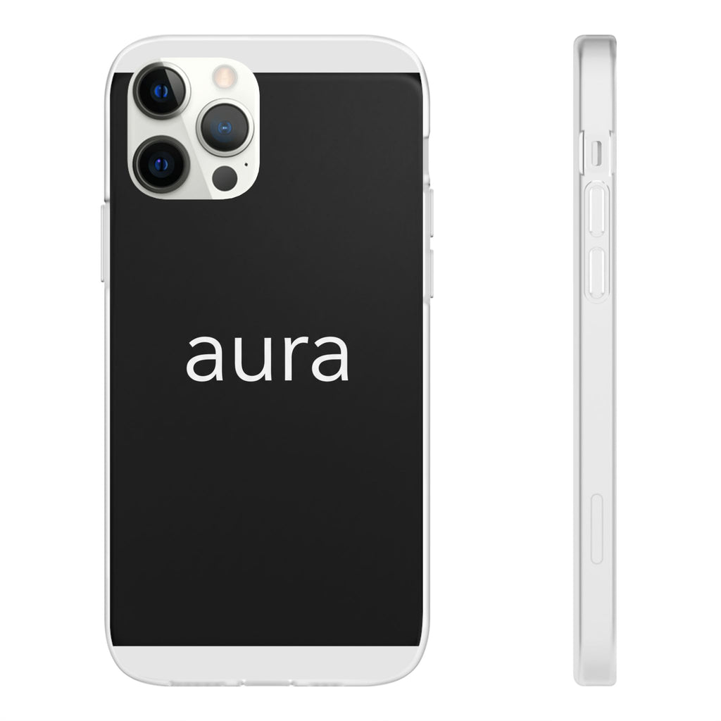 Aura Black Minimalist Phone Case