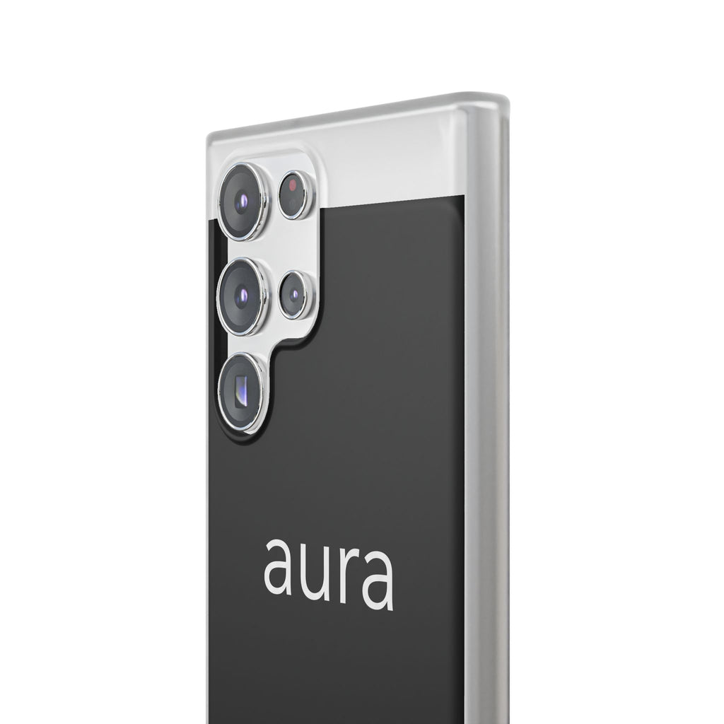 Aura Black Minimalist Phone Case