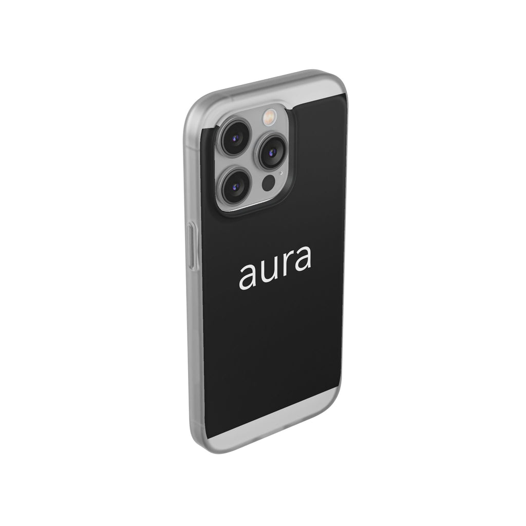 Aura Black Minimalist Phone Case