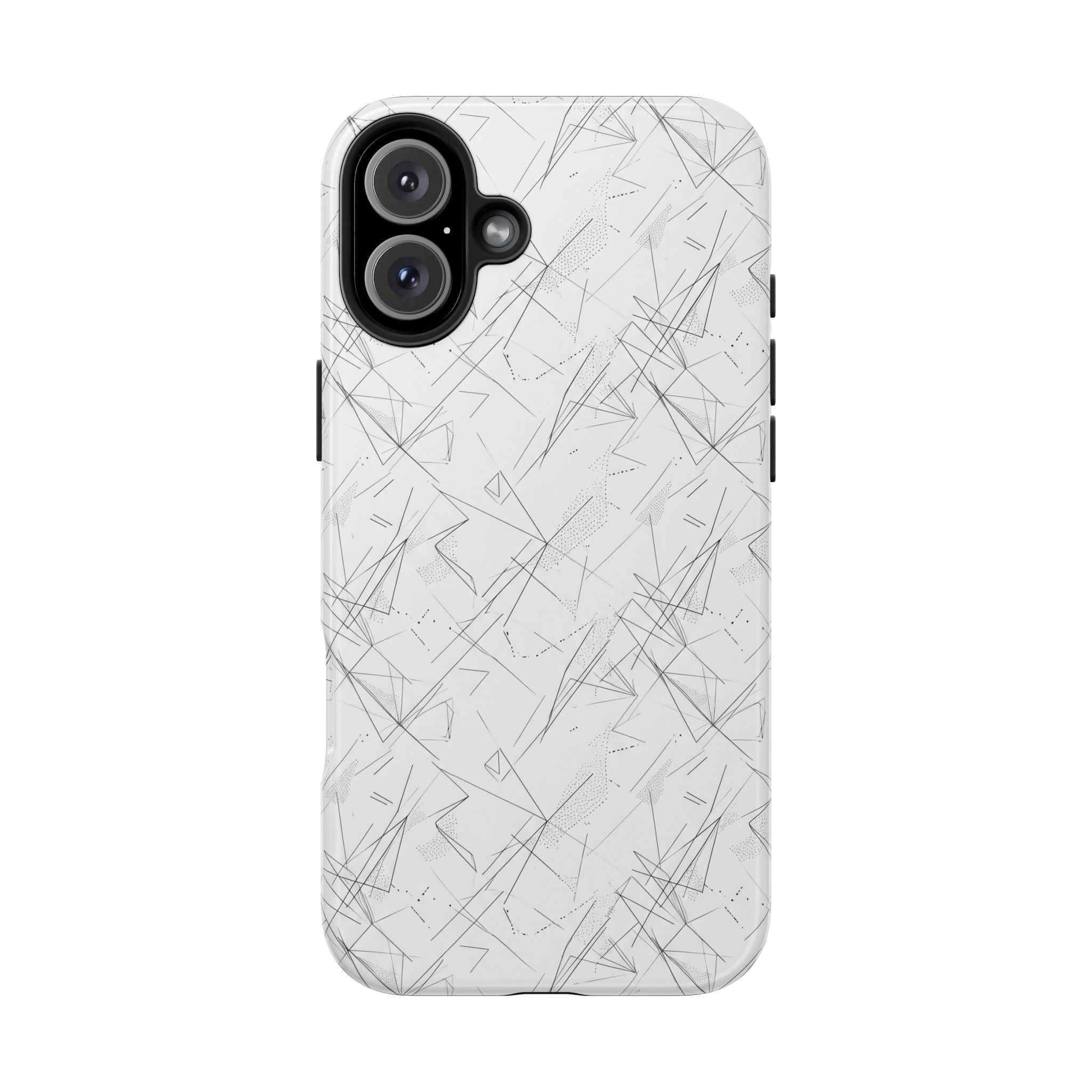 Marble Scratch Pattern Tough Phone Case — Protective iPhone Cover