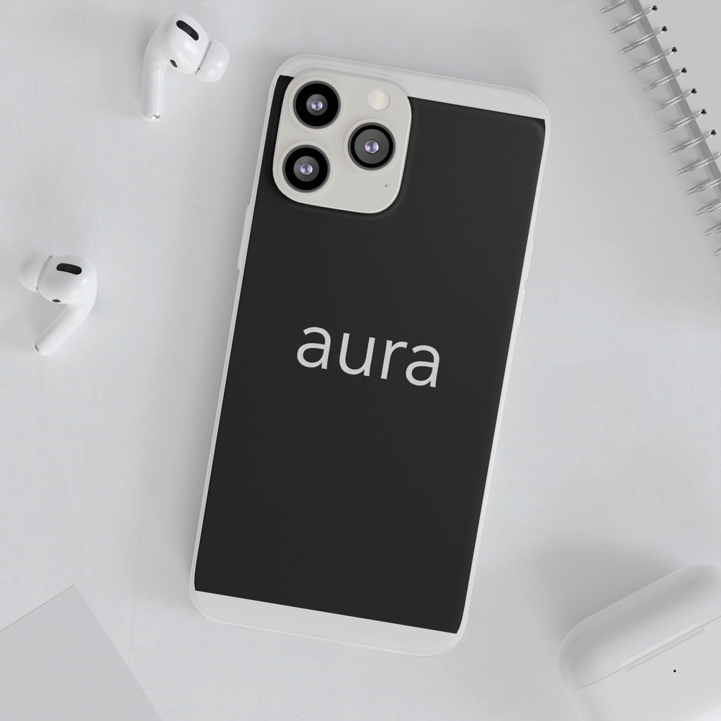 Aura Black Minimalist Phone Case